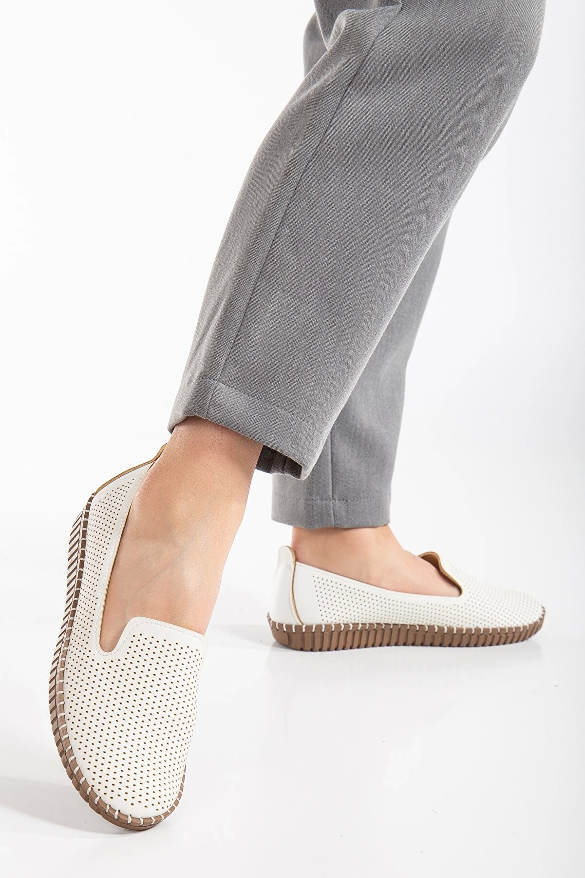 Gult Kadın Günlük Rahat Ayakkabı Beyaz