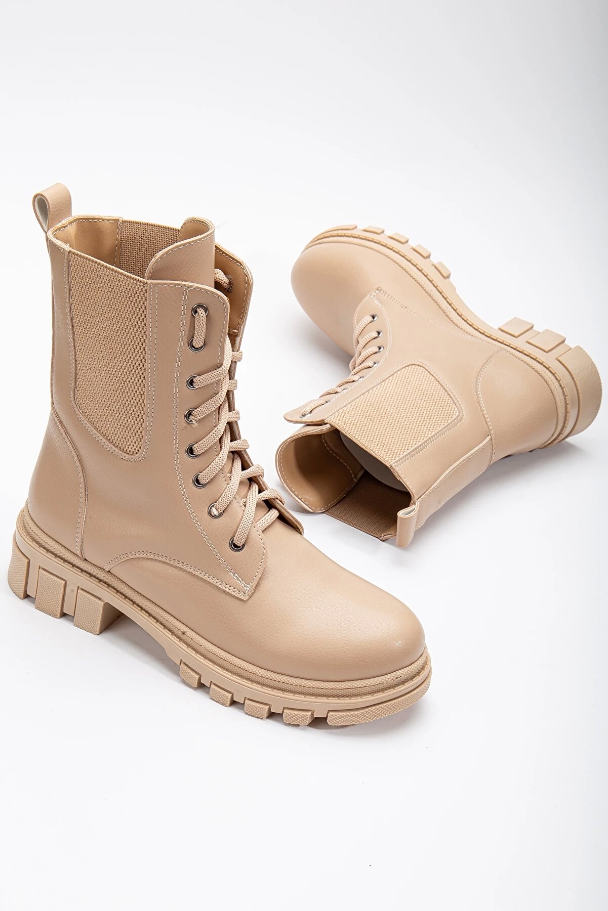 Gult Kadın Bot Lasti̇kli̇ Ipli̇ Nude Ci̇lt