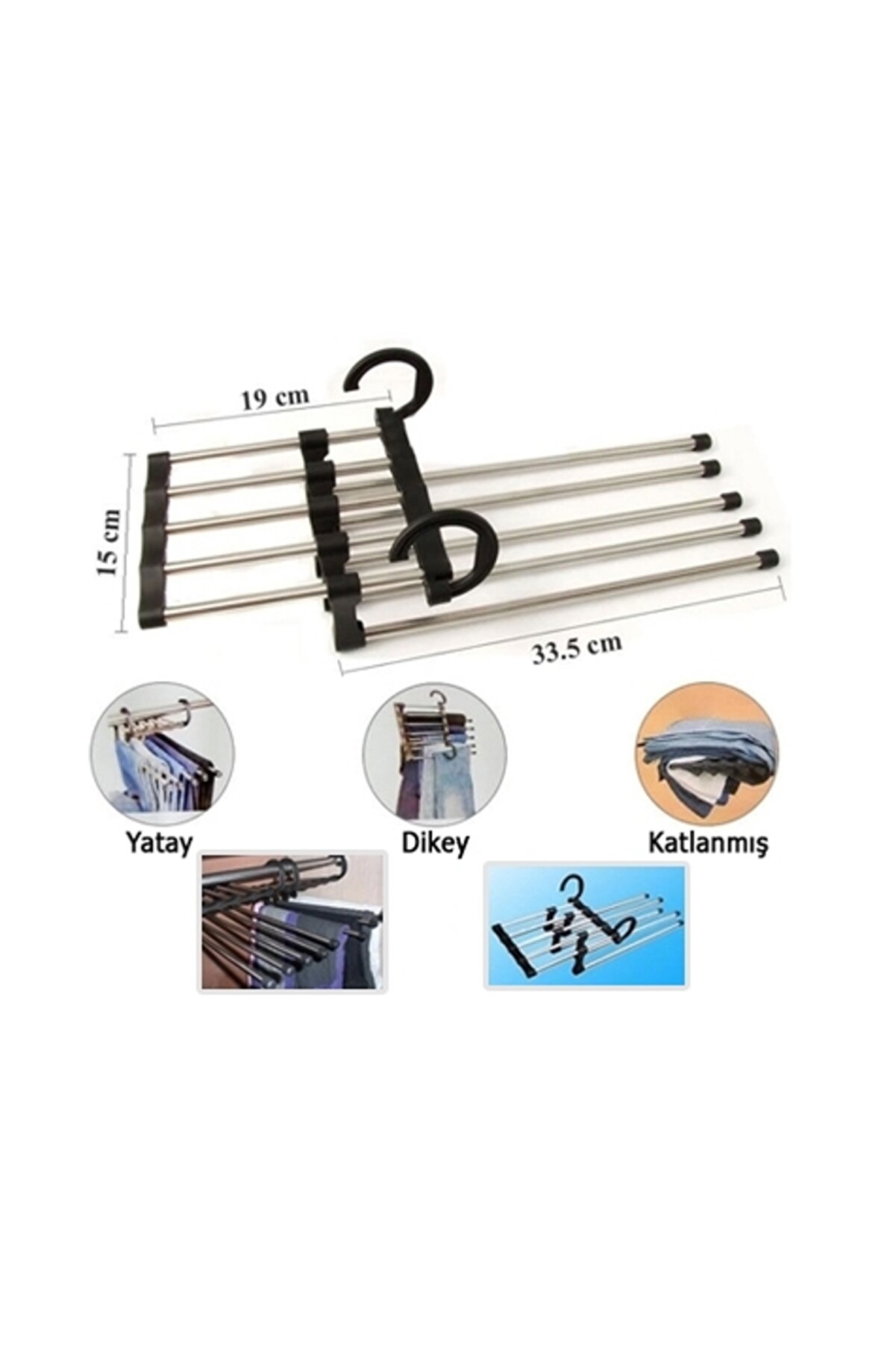 Go İthalat Magi̇c Hanger 5İn1 Pantolon Askısı (4457)