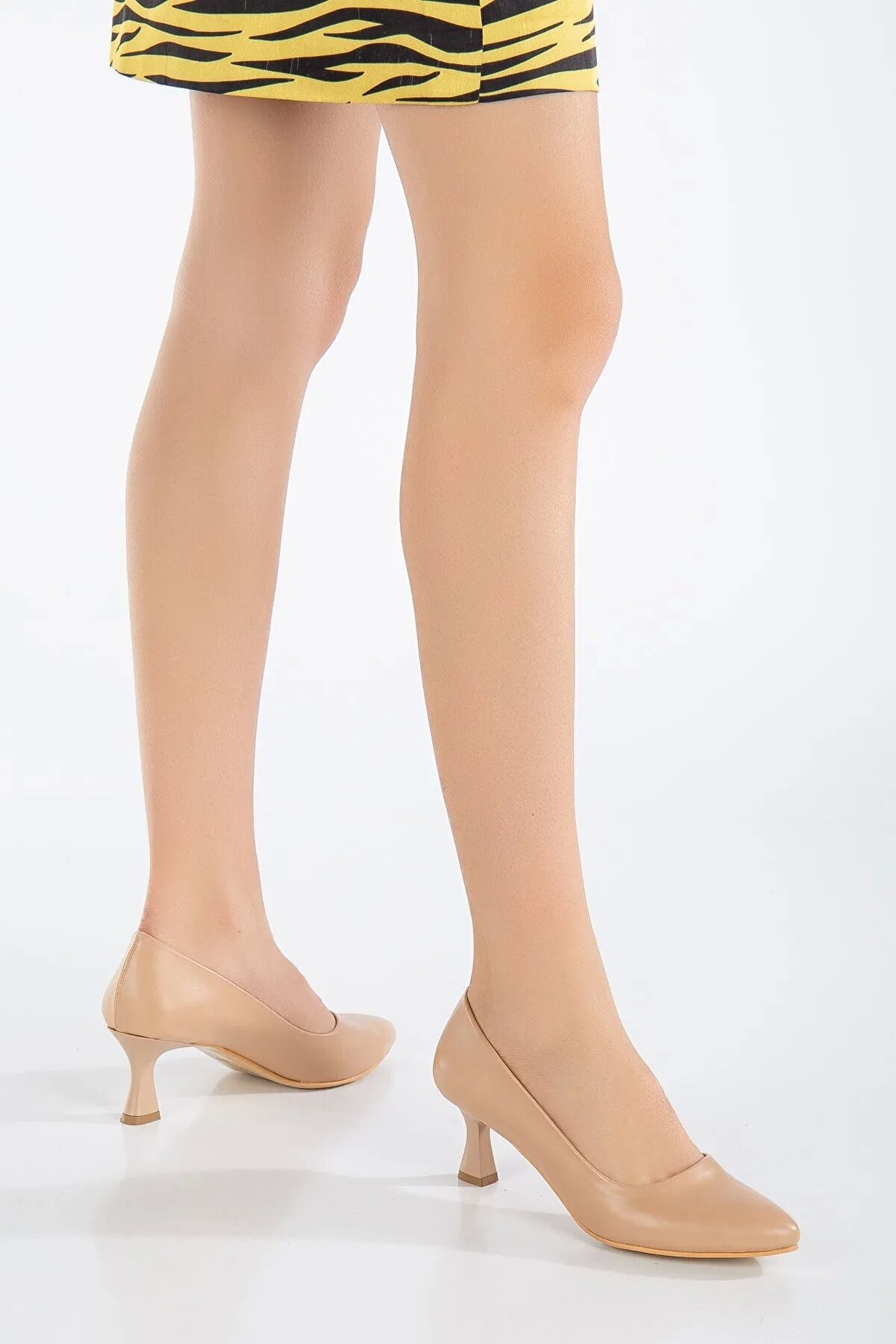 Kadın 5 Cm Kadeh Ökçeli̇ Sti̇letto Nude