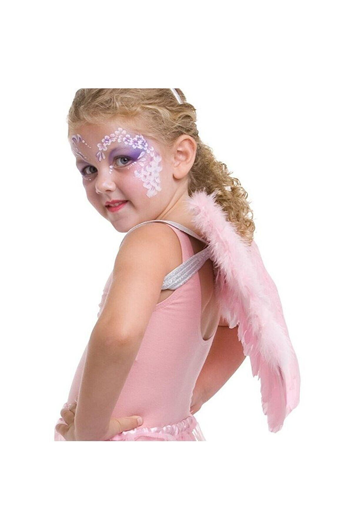 Go İthalat Pembe Renkli̇ Orta Boy &Ccedil;ocuk Melek Kanadı 40X60 Cm (4457)