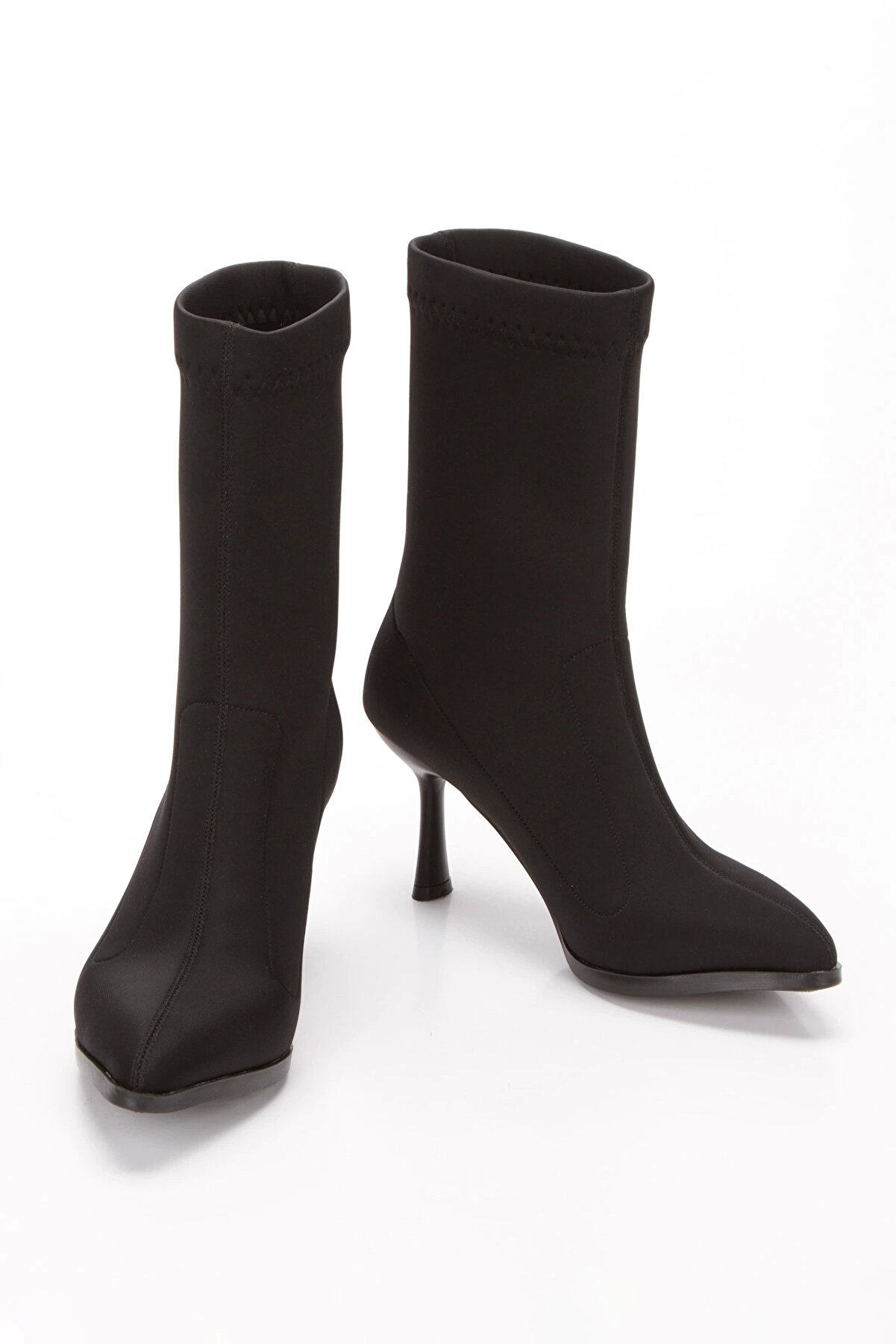 Gult Kadın Çorap Çi̇zme Bot Esnek Dalgıç Kumaşı İncetopuklu