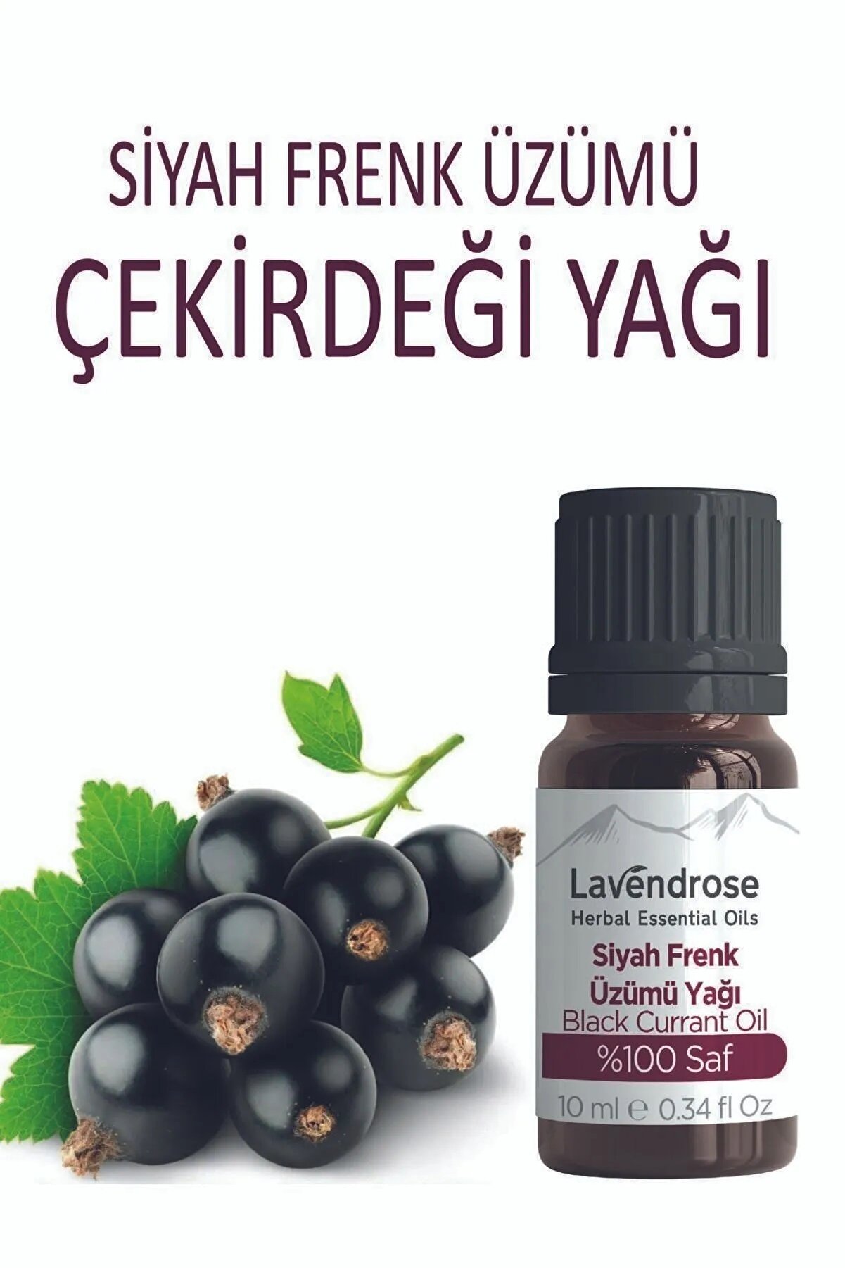 3 Adet Si̇yah Frenk Üzümü Çeki̇rdeği̇ Yağı 10 Ml Doğal Omega 6 Saf