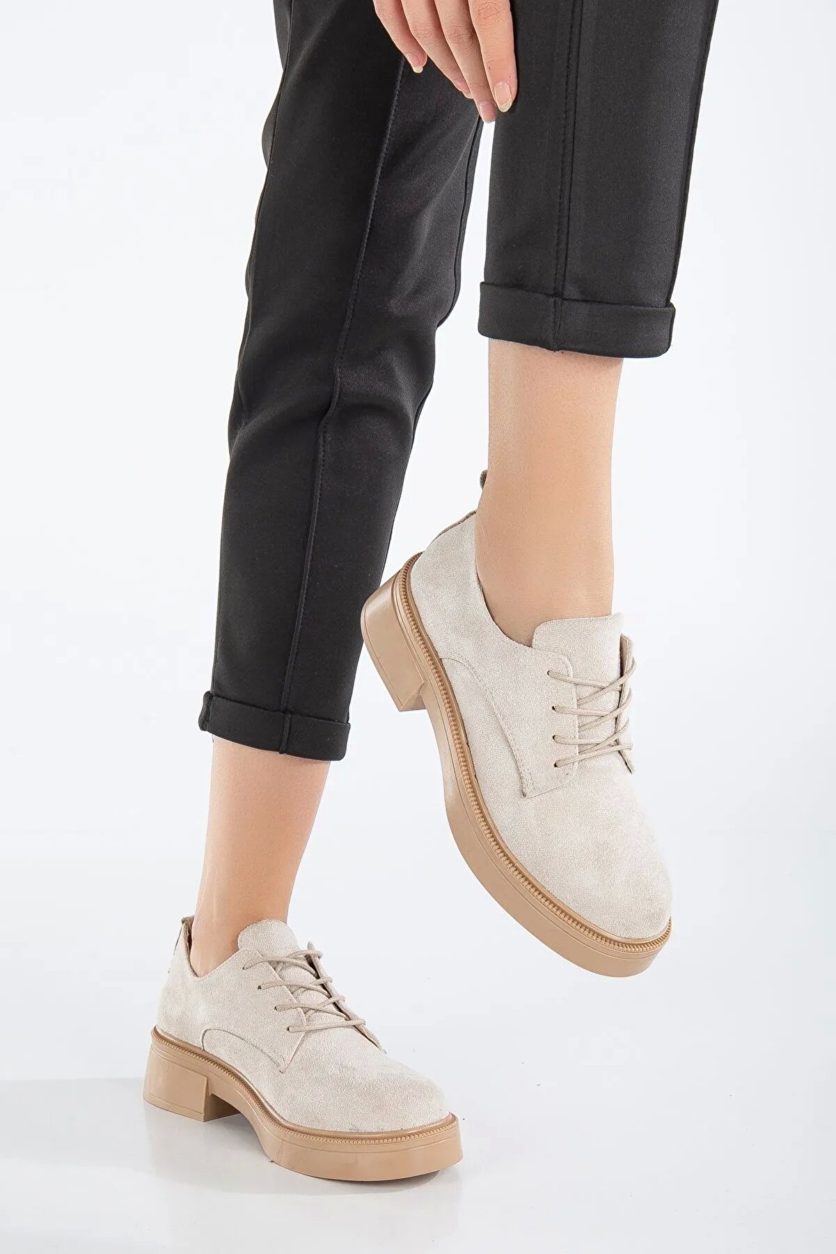 Kadın İpli̇ Loafer Bej
