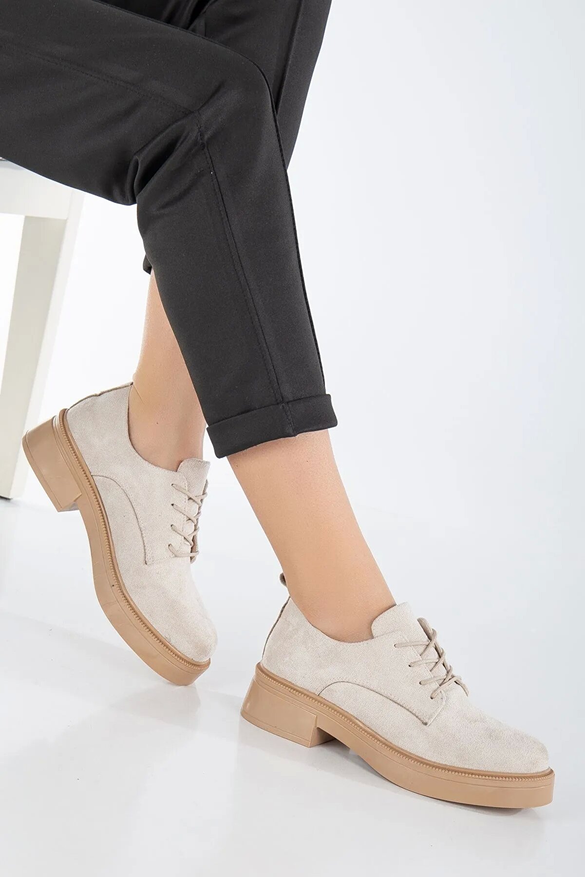 Kadın İpli̇ Loafer Bej