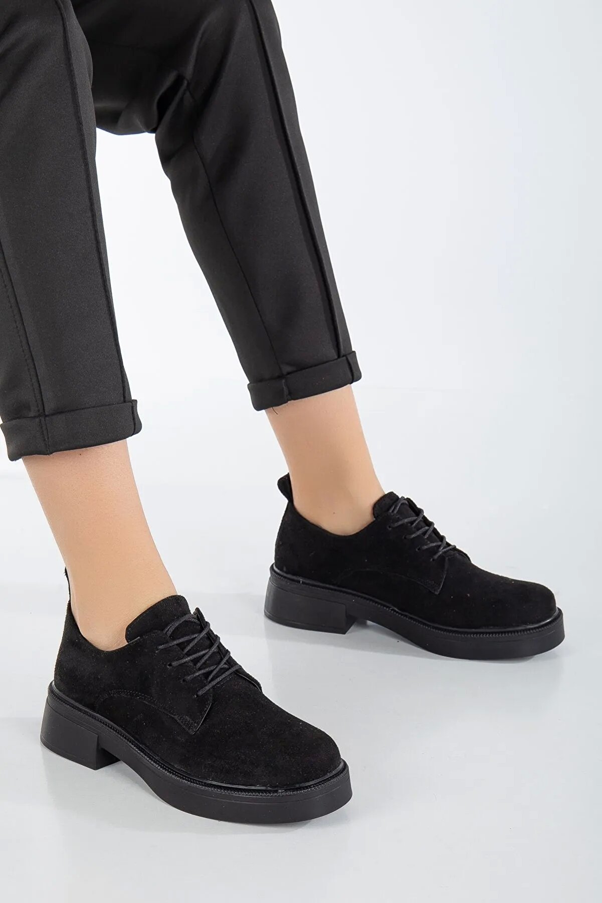 Kadın İpli̇ Loafer Si̇yah