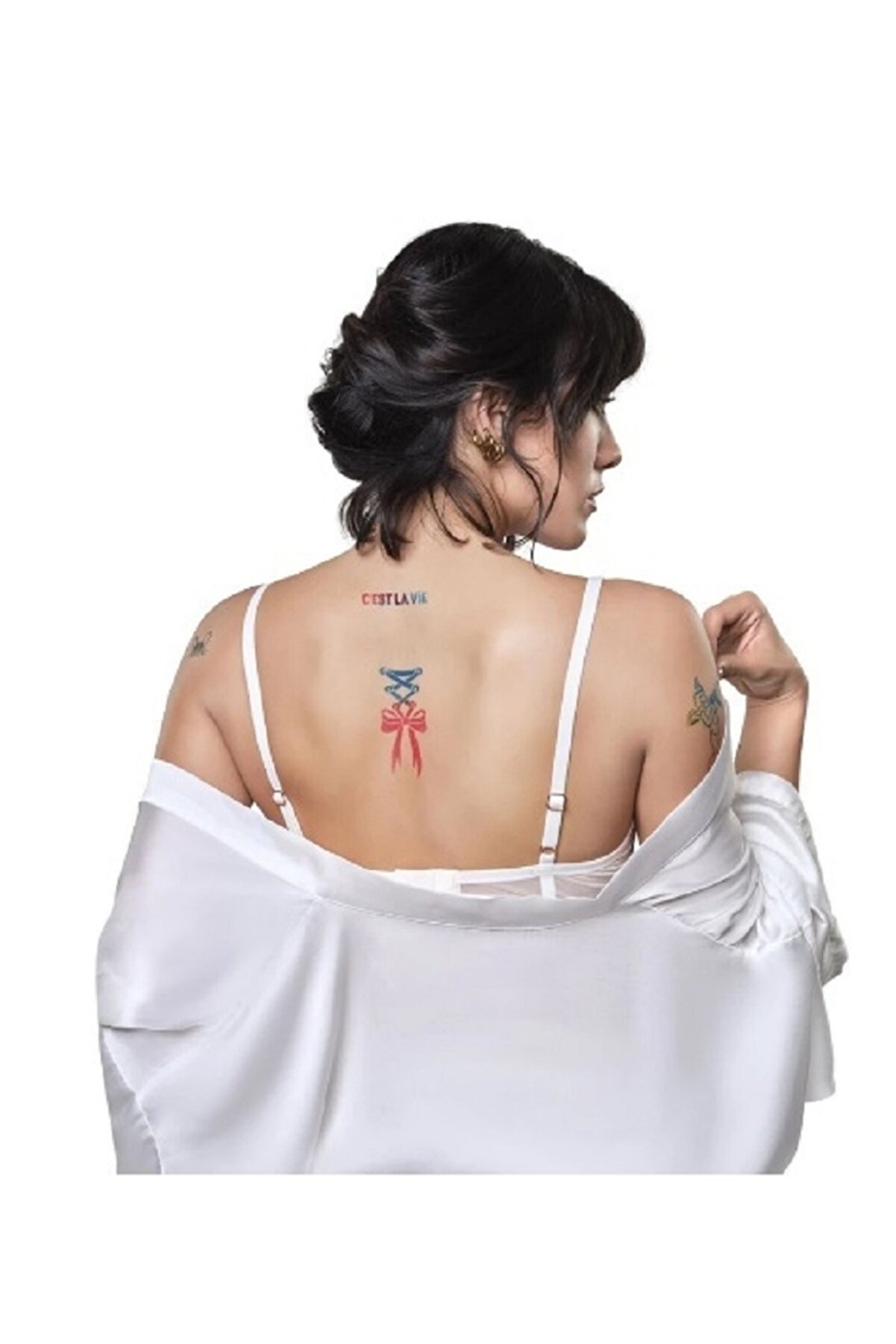 Ai̇rbrush Tattoo Pari̇s Ci̇ty Pack Spray Tattoo Ge&ccedil;i̇ci̇ D&ouml;vme Seti̇ 12 Desen 1 Sprey
