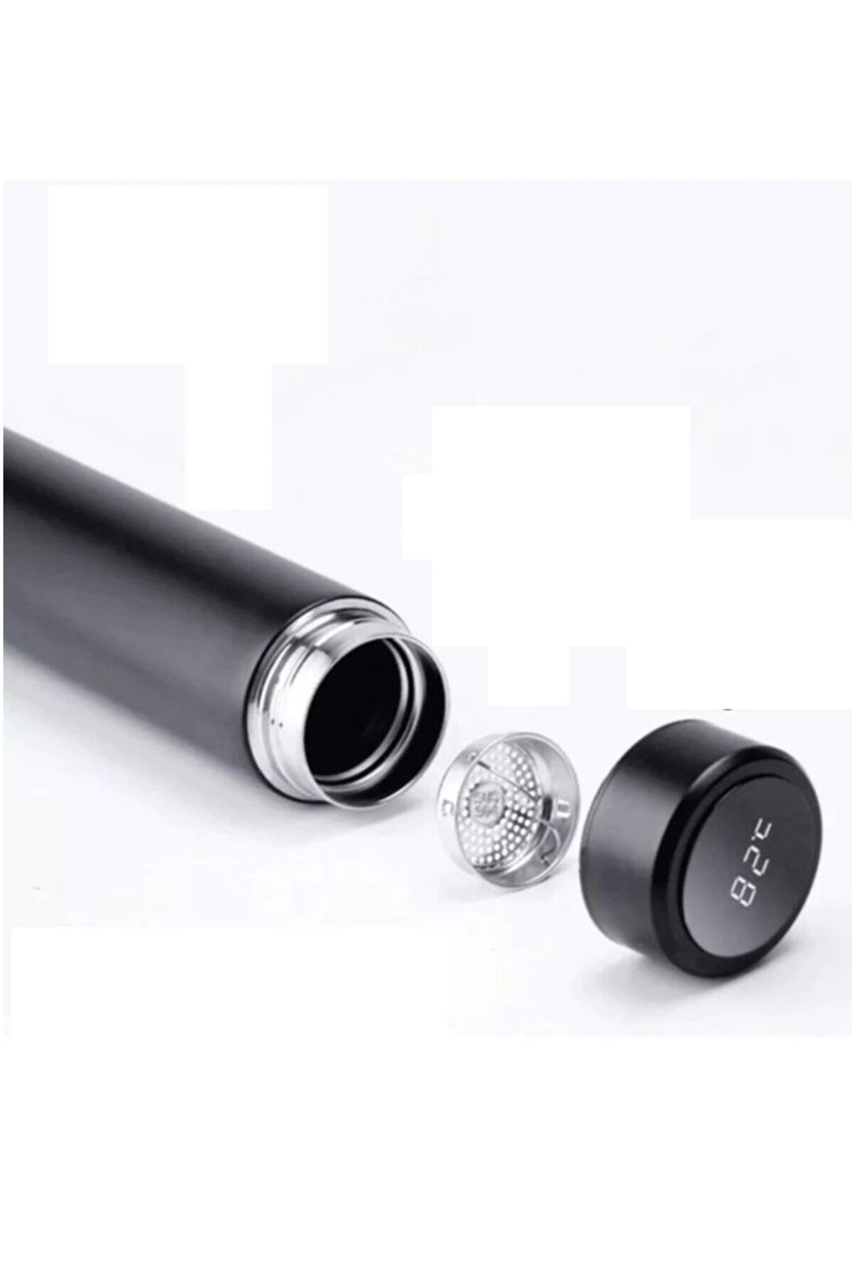 Go İthalat Di̇ji̇tal Sıcaklık G&ouml;stergeli̇ Renkli̇ &Ccedil;eli̇k Termos - 500 Ml (4457)