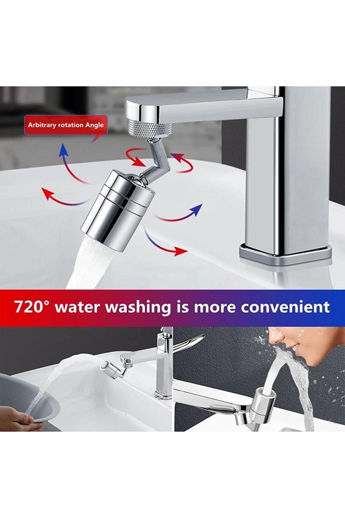 Go İthalat 720 Derece Oynar Tasarruflu Musluk Ucu (4457)