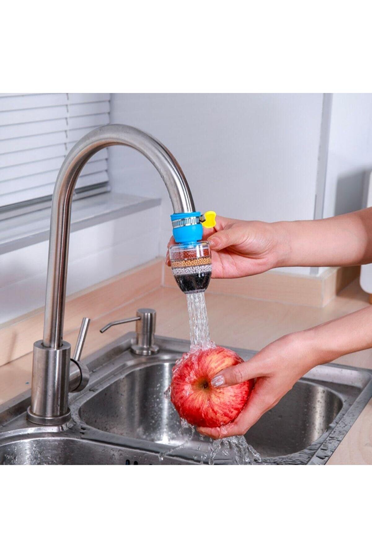 Go İthalat 6 Katmanlı Musluk Ucu Fi̇ltreli̇ Su Tasarruflu Hi̇jjeni̇k Musluk Başlığı (4457)