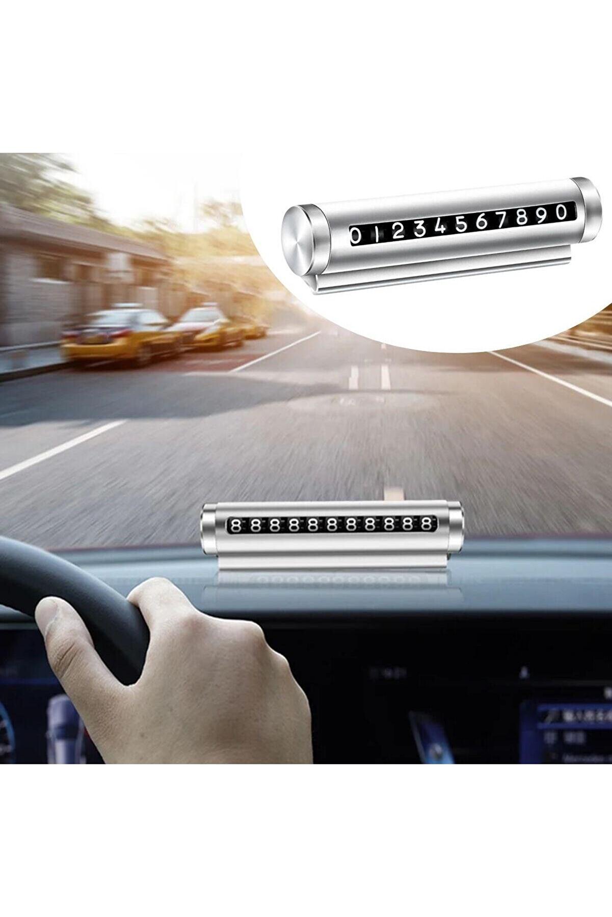 Go İthalat Al&uuml;mi̇nyum Kasa Gri̇ Renk &Ccedil;evi̇rmeli̇ Ara&ccedil; I&ccedil;i̇ Telefon Numarat&ouml;r&uuml; Park Oto Numarat&ouml;r&uuml; (4674)