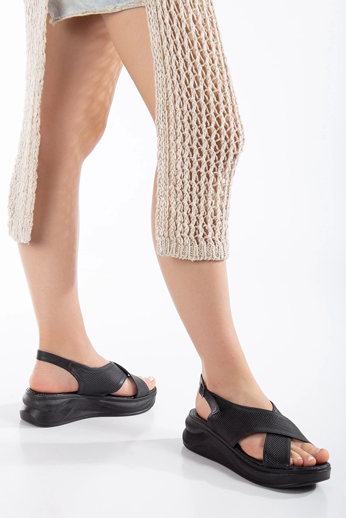 Gult Kadın Özel Yumusak Taban Sandalet