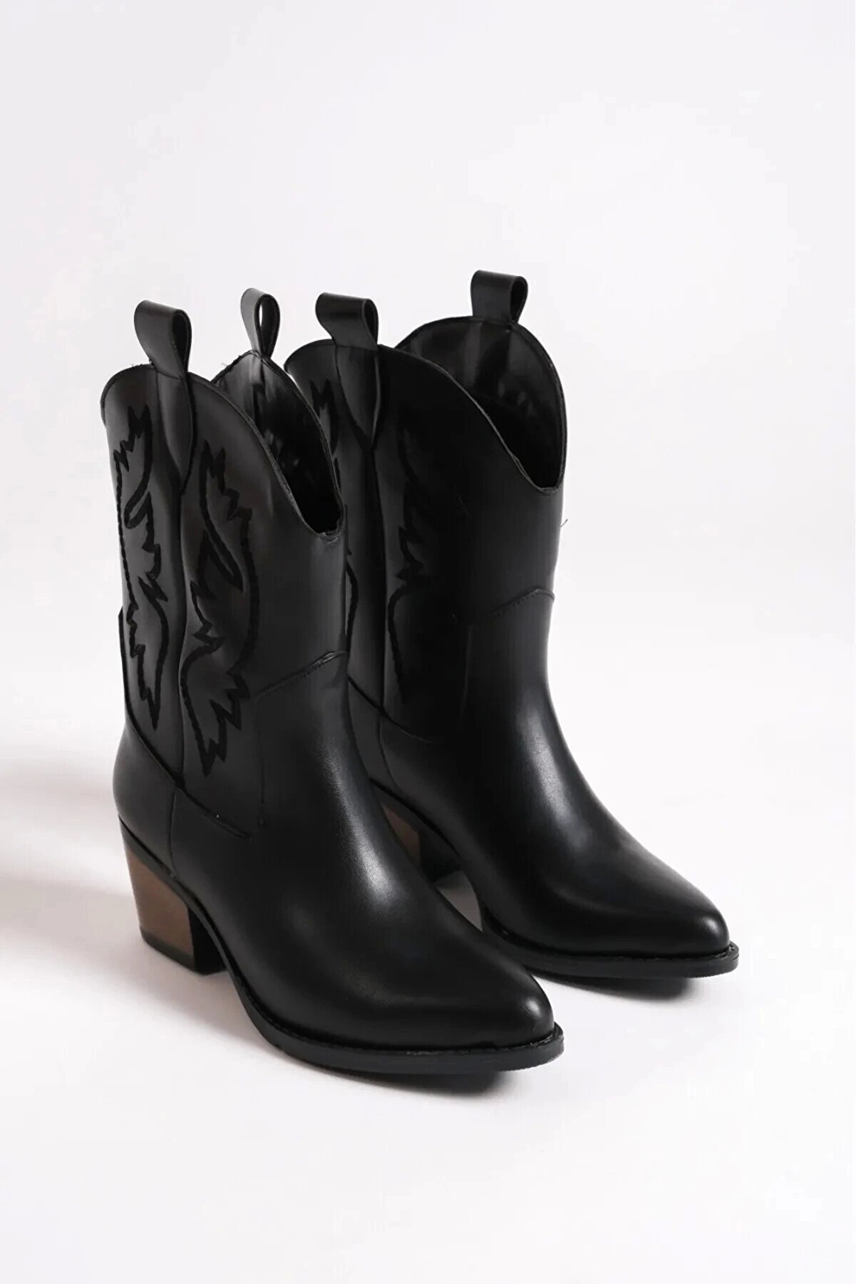 Gult Kadın Western Kovboy Çi̇zme Si̇yah