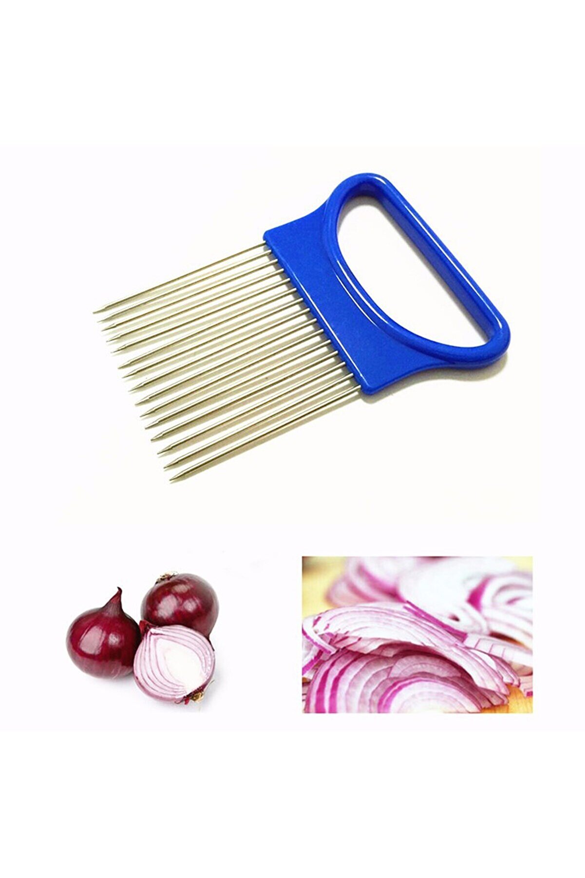 Go İthalat Prati̇k Kolay Eşi̇t Şeki̇lde Sebze Kesme Di̇li̇mleme Aleti̇ Aparatı (4457)