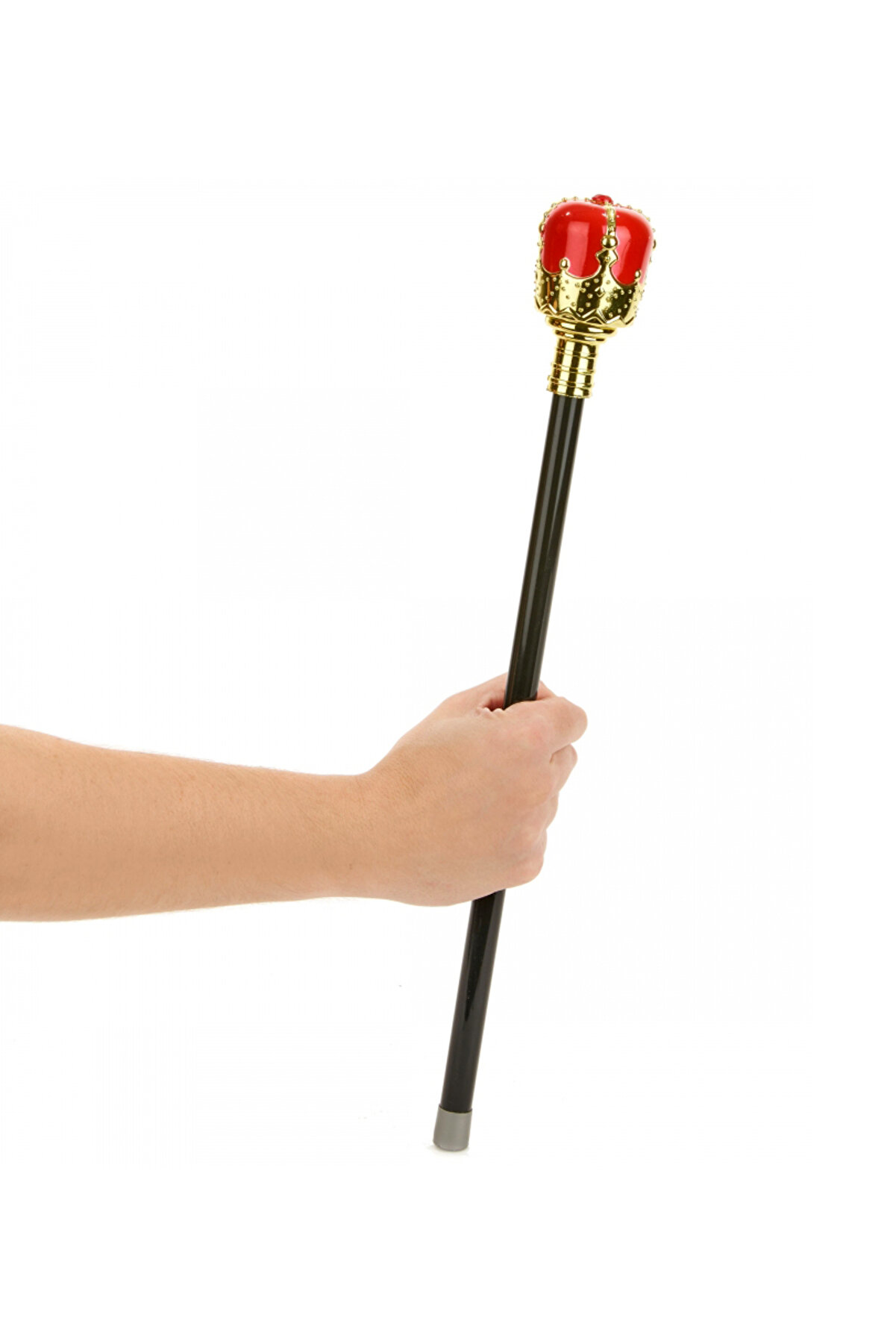 Go İthalat Taşlı Altın Renk Prenses Tacı Ve Kırmızı Krali̇yet Prenses Asası (4457)