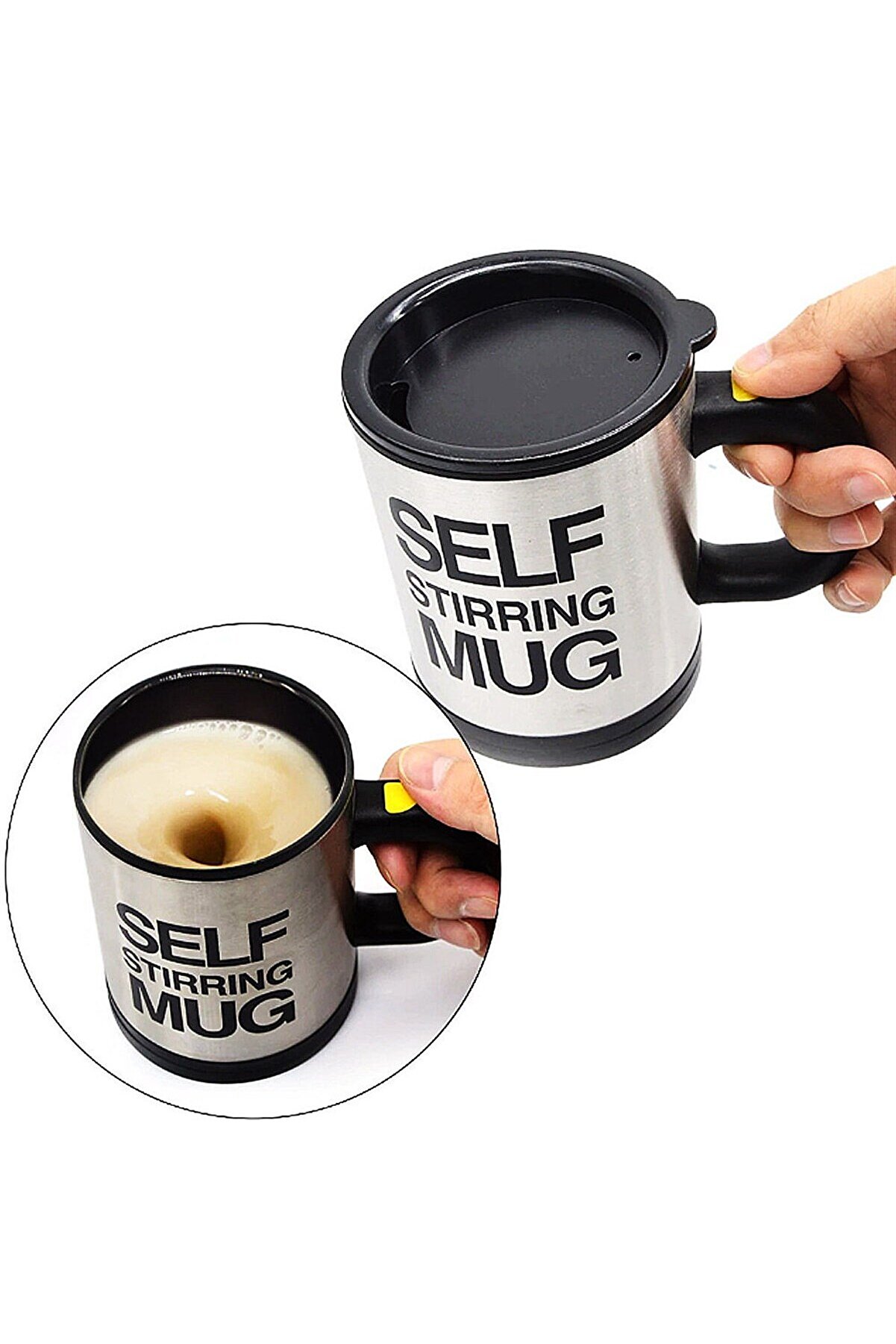 Go İthalat Karıştırıcı &Ouml;zelli̇kli̇ Mi̇kser Kupa Bardak Self Sti̇rri̇ng Mug (4457)