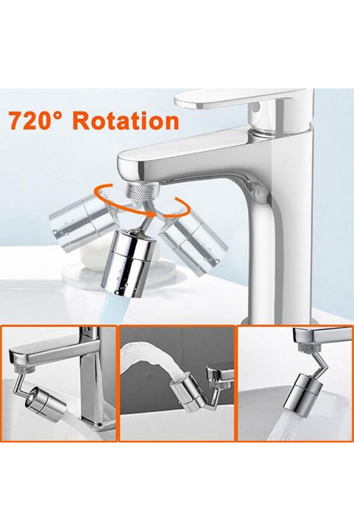 Go İthalat 720 Derece Oynar Tasarruflu Musluk Ucu (4457)
