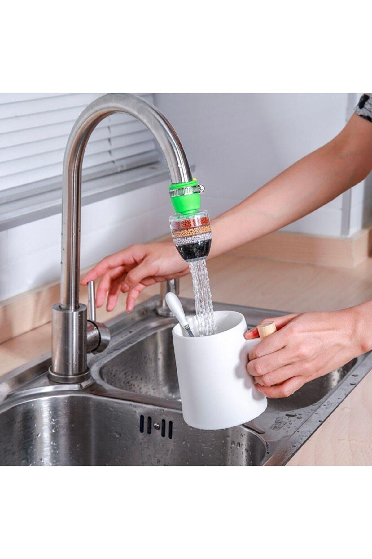Go İthalat 6 Katmanlı Musluk Ucu Fi̇ltreli̇ Su Tasarruflu Hi̇jjeni̇k Musluk Başlığı (4457)
