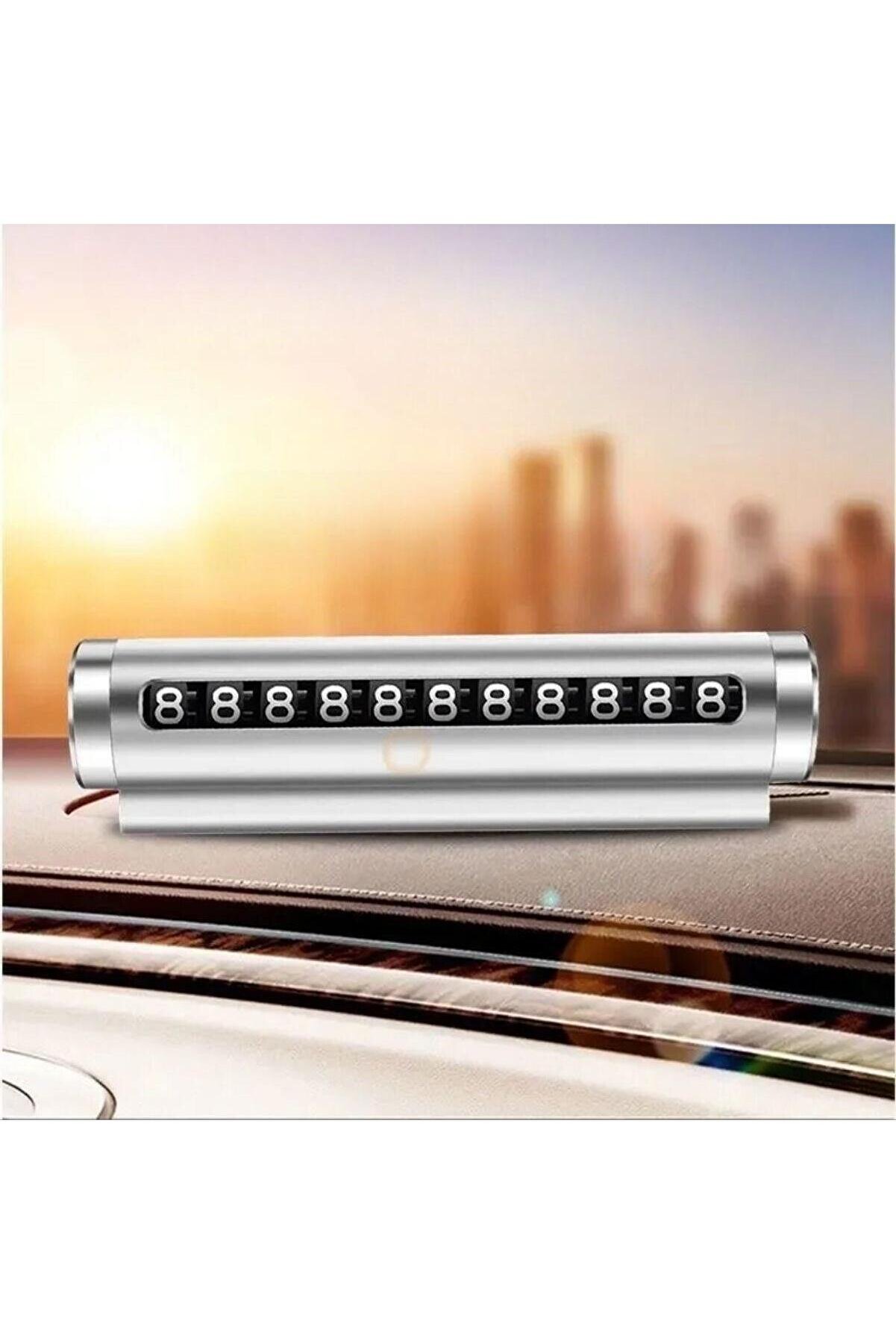 Go İthalat Al&uuml;mi̇nyum Kasa Gri̇ Renk &Ccedil;evi̇rmeli̇ Ara&ccedil; I&ccedil;i̇ Telefon Numarat&ouml;r&uuml; Park Oto Numarat&ouml;r&uuml; (4674)