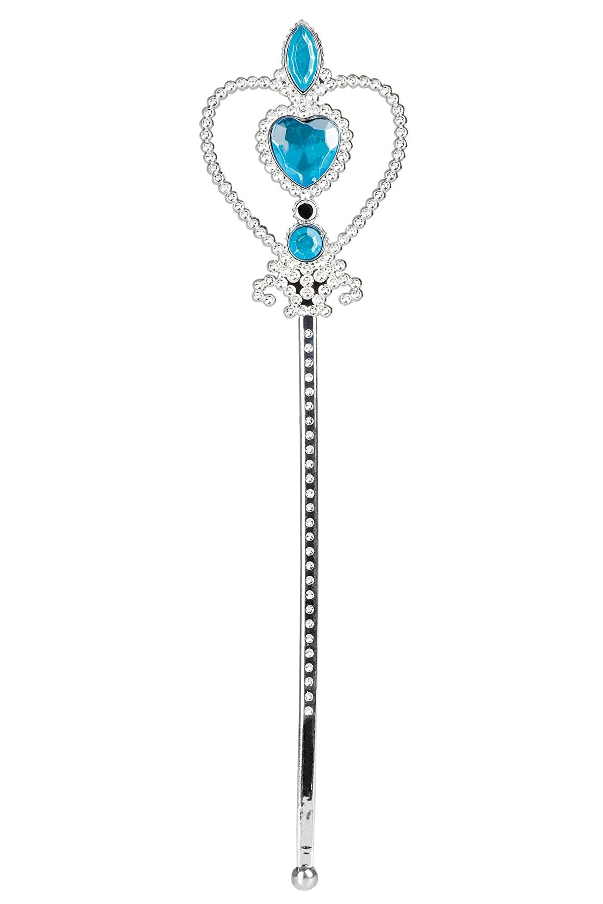 Go İthalat Mavi̇ Renk Kalp İşlemeli̇ Karlar &Uuml;lkesi̇ Elsa Asası (4457)