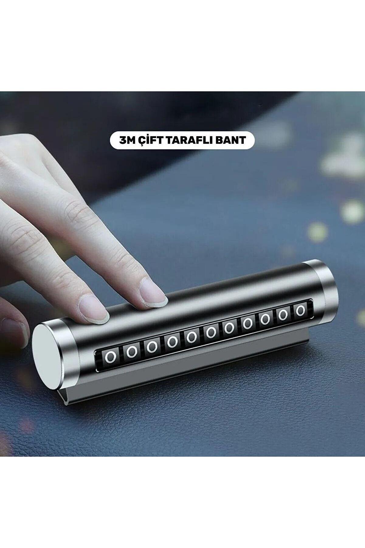 Go İthalat Al&uuml;mi̇nyum Kasa Si̇yah Renk &Ccedil;evi̇rmeli̇ Ara&ccedil; I&ccedil;i̇ Telefon Numarat&ouml;r&uuml; Park Oto Numarat&ouml;r&uuml; (4674)