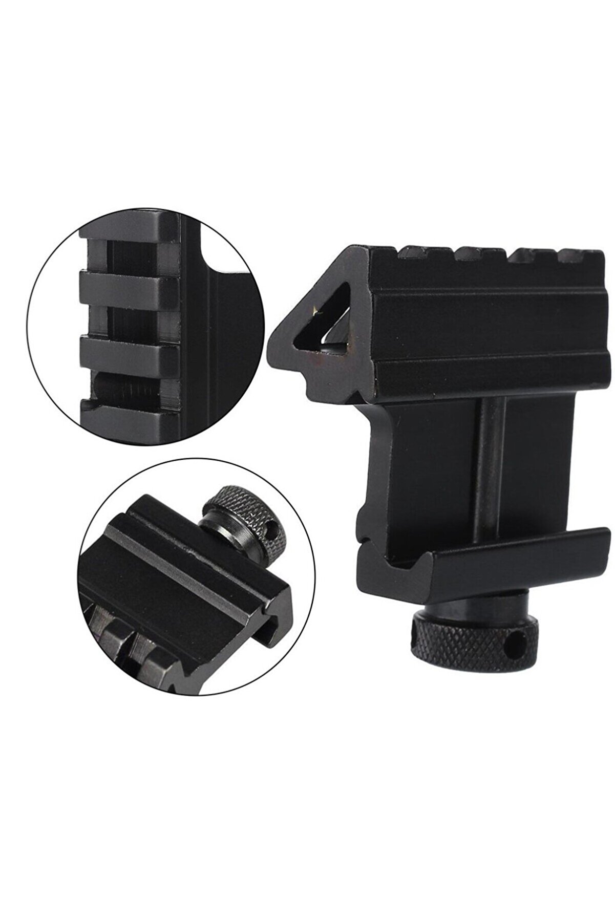 evimdeyokyok Taktik 45 Derece Açı Ofset Yan Adaptörü Rts 20mm Picatinny Ray