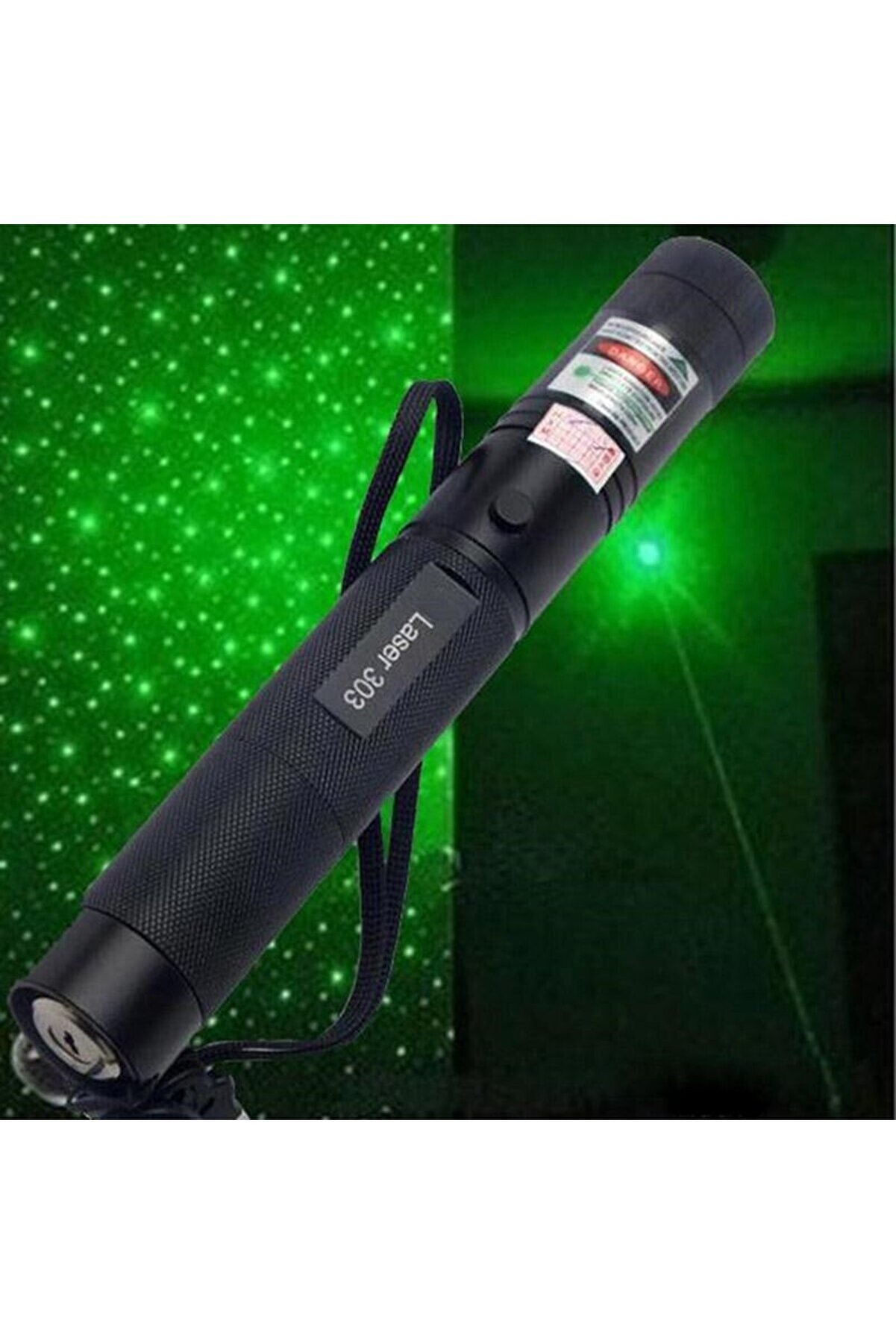 Go İthalat Şarjlı Yeşi̇l Lazer Yakıcı Poi̇nter 15 Km Lazer 1000 Mv (4457)