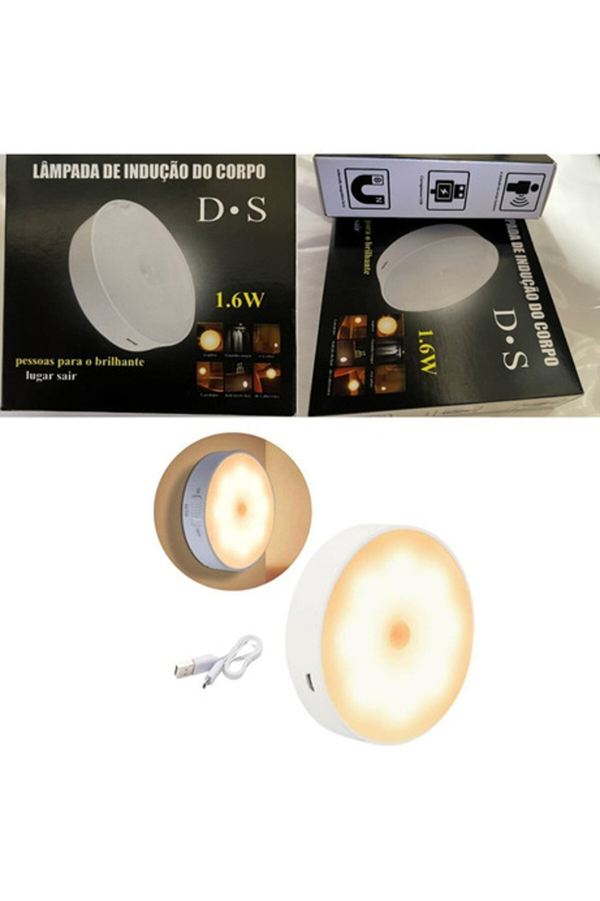 Go İthalat Hareket Sens&ouml;r&uuml; Dolap Altı Aydınlatması Usb Şarj Edi̇lebi̇li̇r Led (4457)