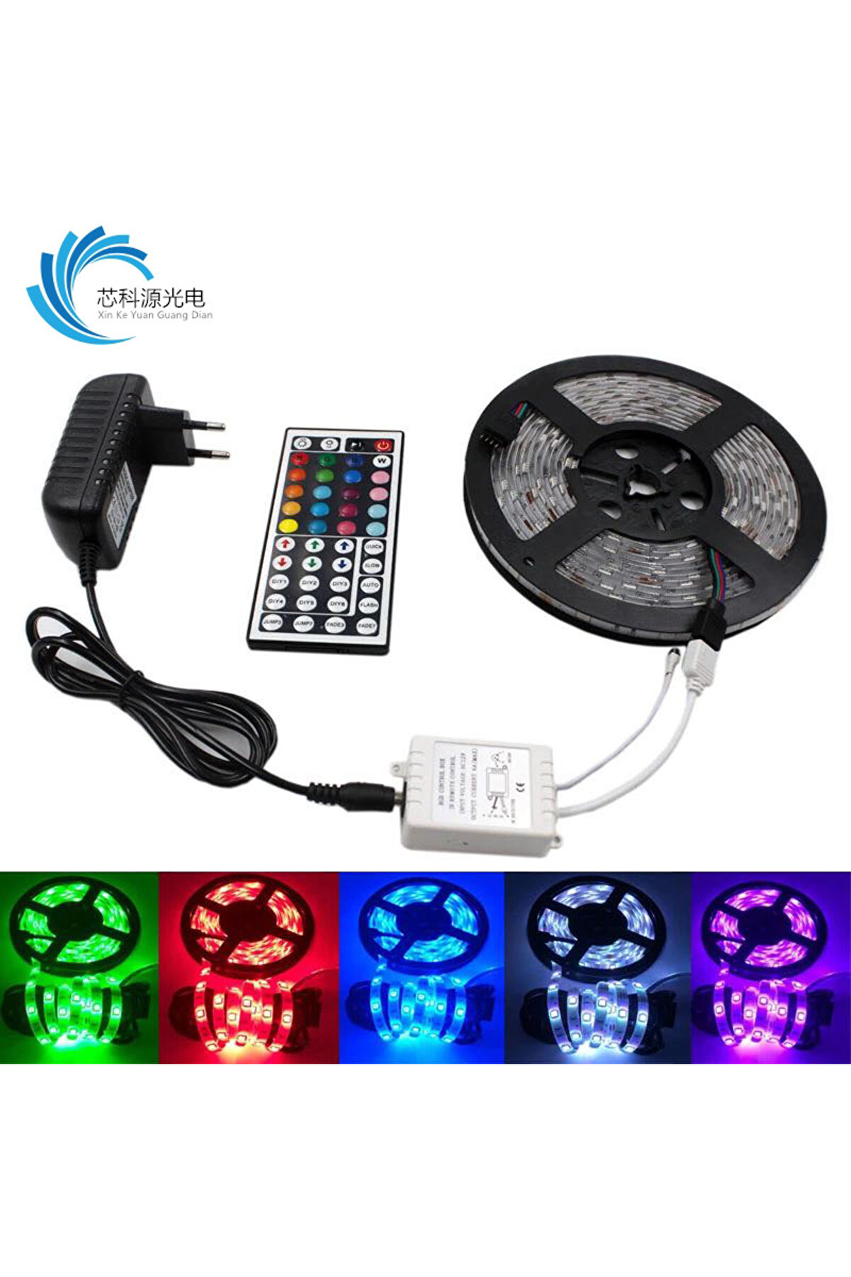 Go İthalat Şeri̇t Led 5 Metre Kumandalı Ani̇masyonlu Rgb (4457)