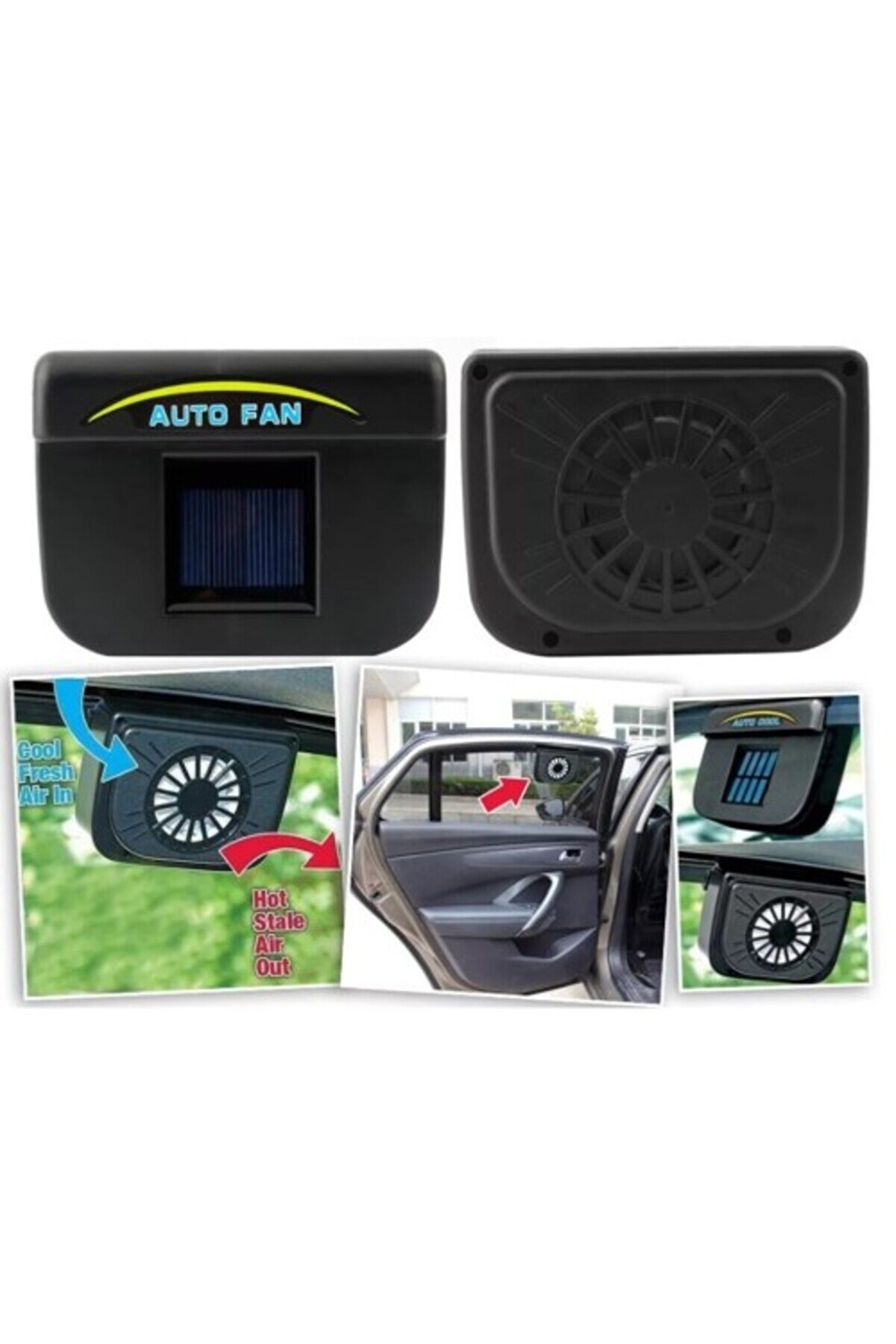 evimdeyokyok Auto Cool Güneş Enerjisiyle Çalışan Araç İçi Soğutucu