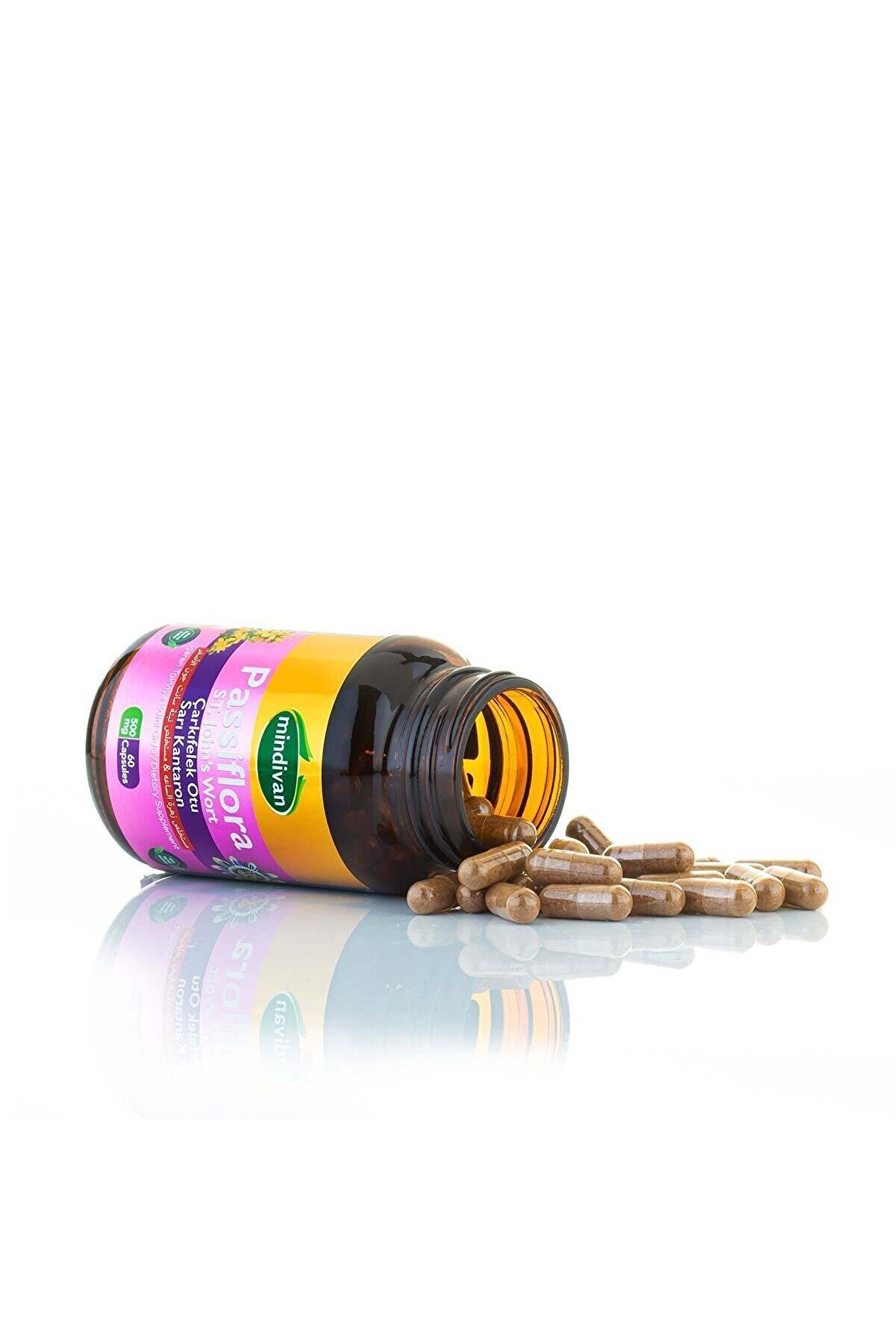 Passi̇flora Uykuya Yardımcı Çarkıfelek Otu & Kantaron Ekstreli̇ 60 Lı 500 Mg Kapsül