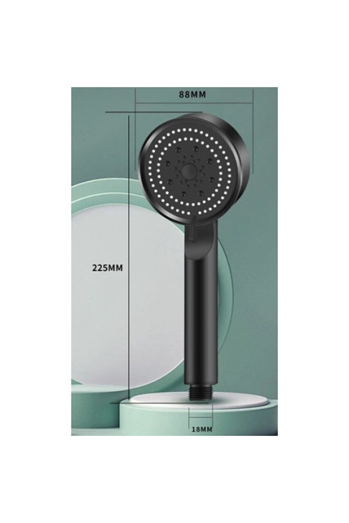 5 Kademeli̇ Duş Başlığı Si̇yah