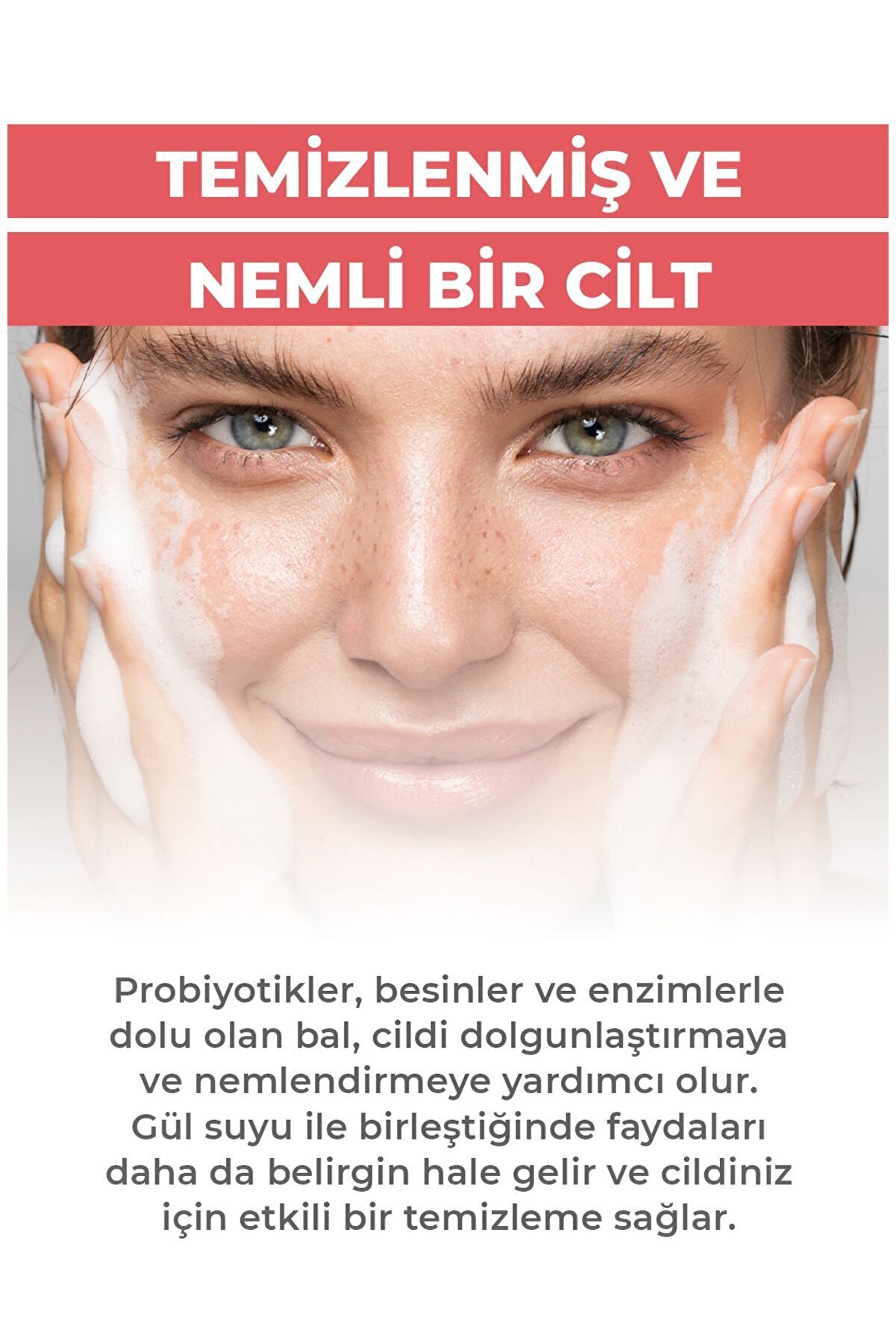 Gül Suyu Ve Bal Özlü Yüz Temi̇zleme Jeli̇ 190 Ml