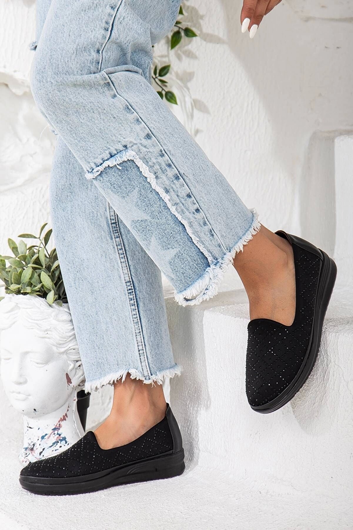 Gult Kadın Günlük Klasık Su Geçi̇rmez Içi̇ Deri̇ Spor Ayakkabı