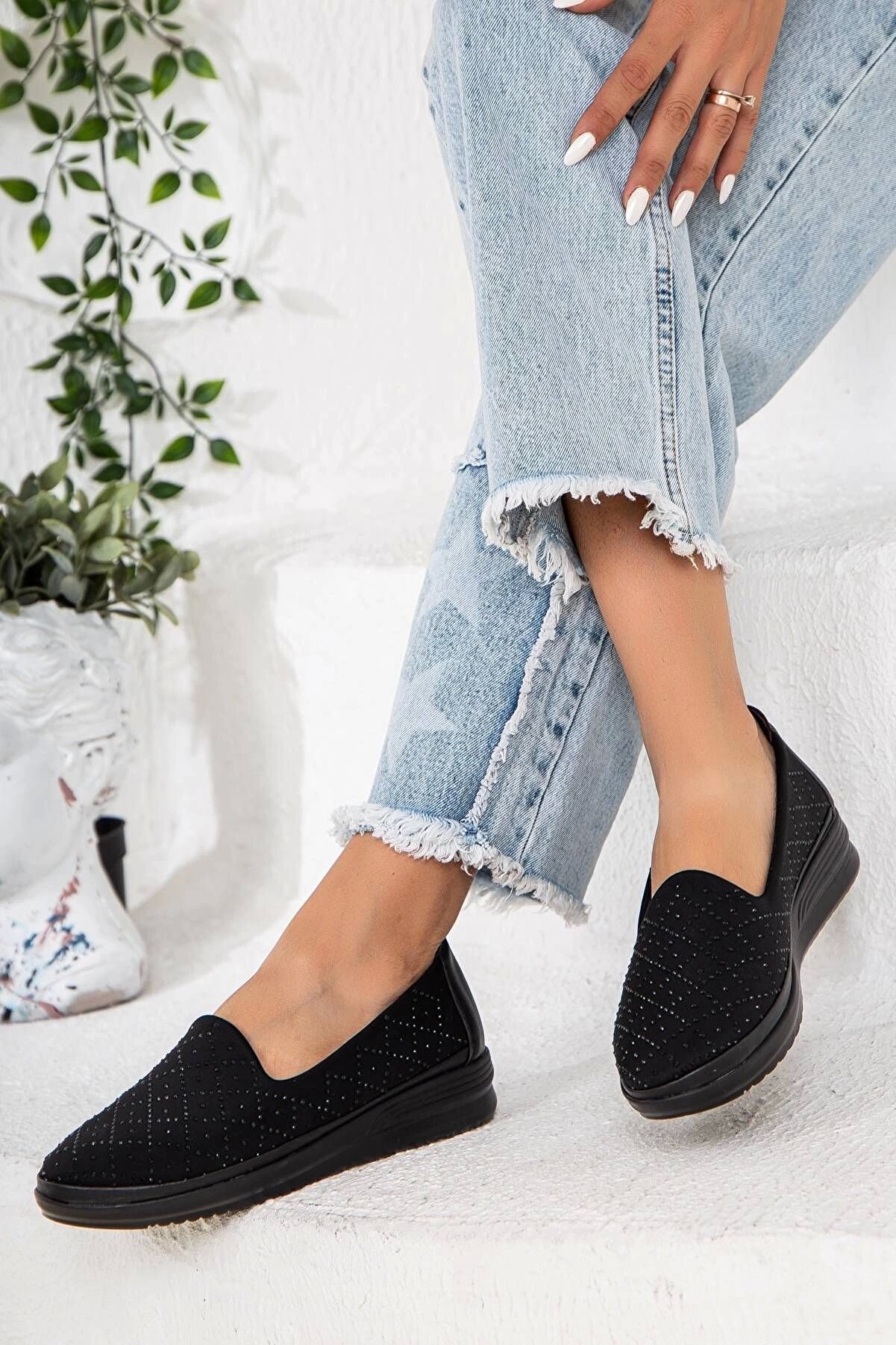 Gult Kadın Günlük Klasık Su Geçi̇rmez Içi̇ Deri̇ Spor Ayakkabı