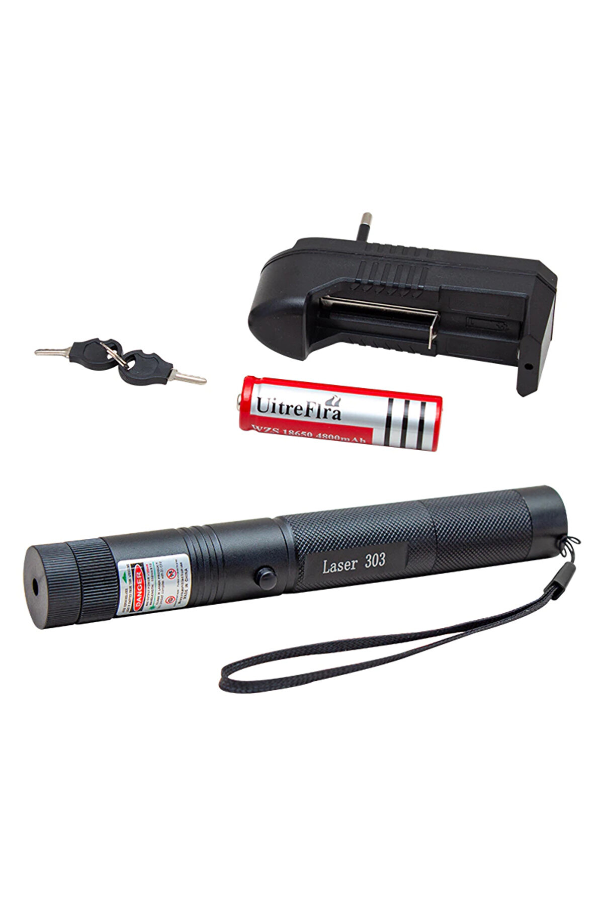 Go İthalat Şarjlı Yeşi̇l Lazer Poi̇nter 100 Mw (4457)