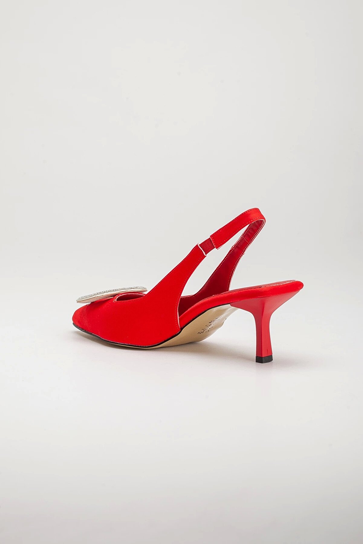 Gult Kadın 7 Cm Saten Günlük Yazlık Ayakkabı