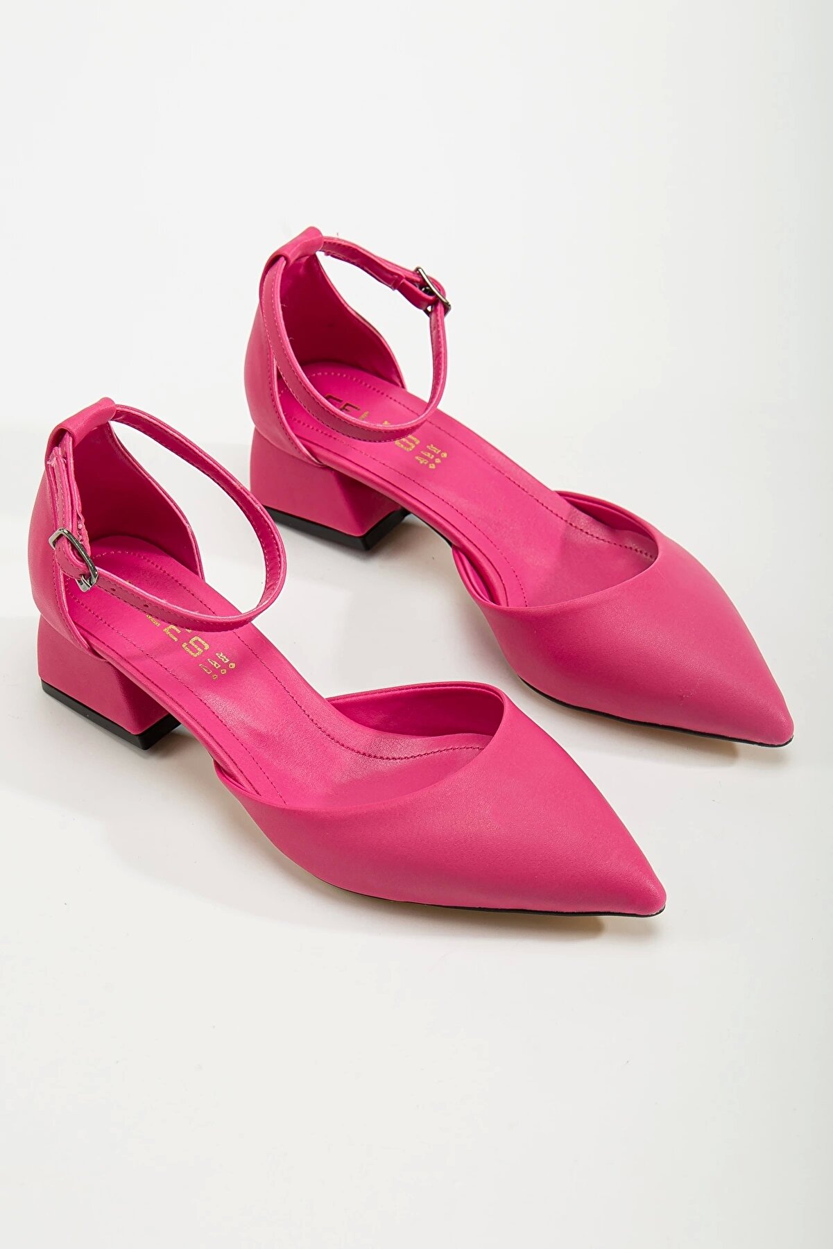 Gult Kadın 3 Cm Topuklu Günlük Yazlık Ayakkabı Fuşya