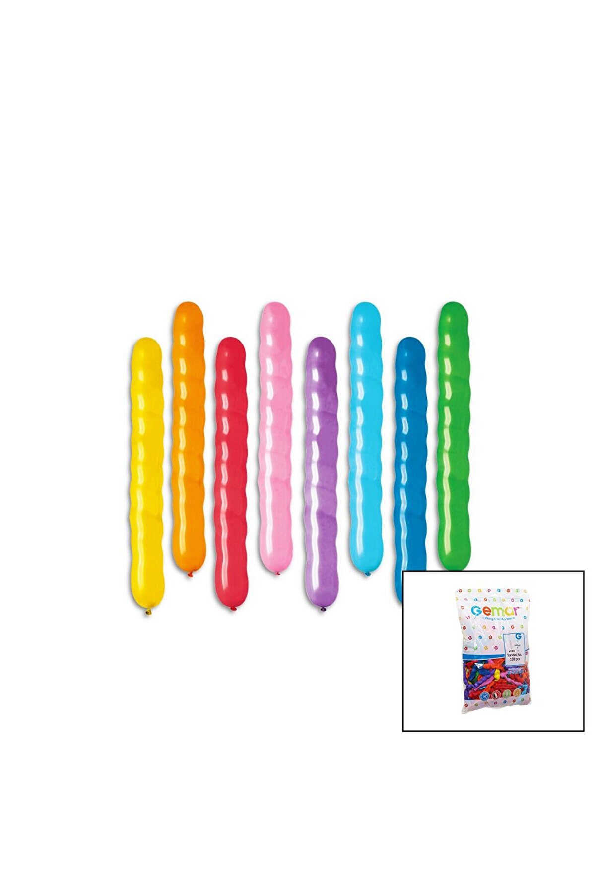 Go İthalat Balon Uzun Burgulu 31 İn&ccedil; - H.80Cm - 100Pcs ( Paket İ&ccedil;i̇nde 100 Adet Vardır ) (4457)