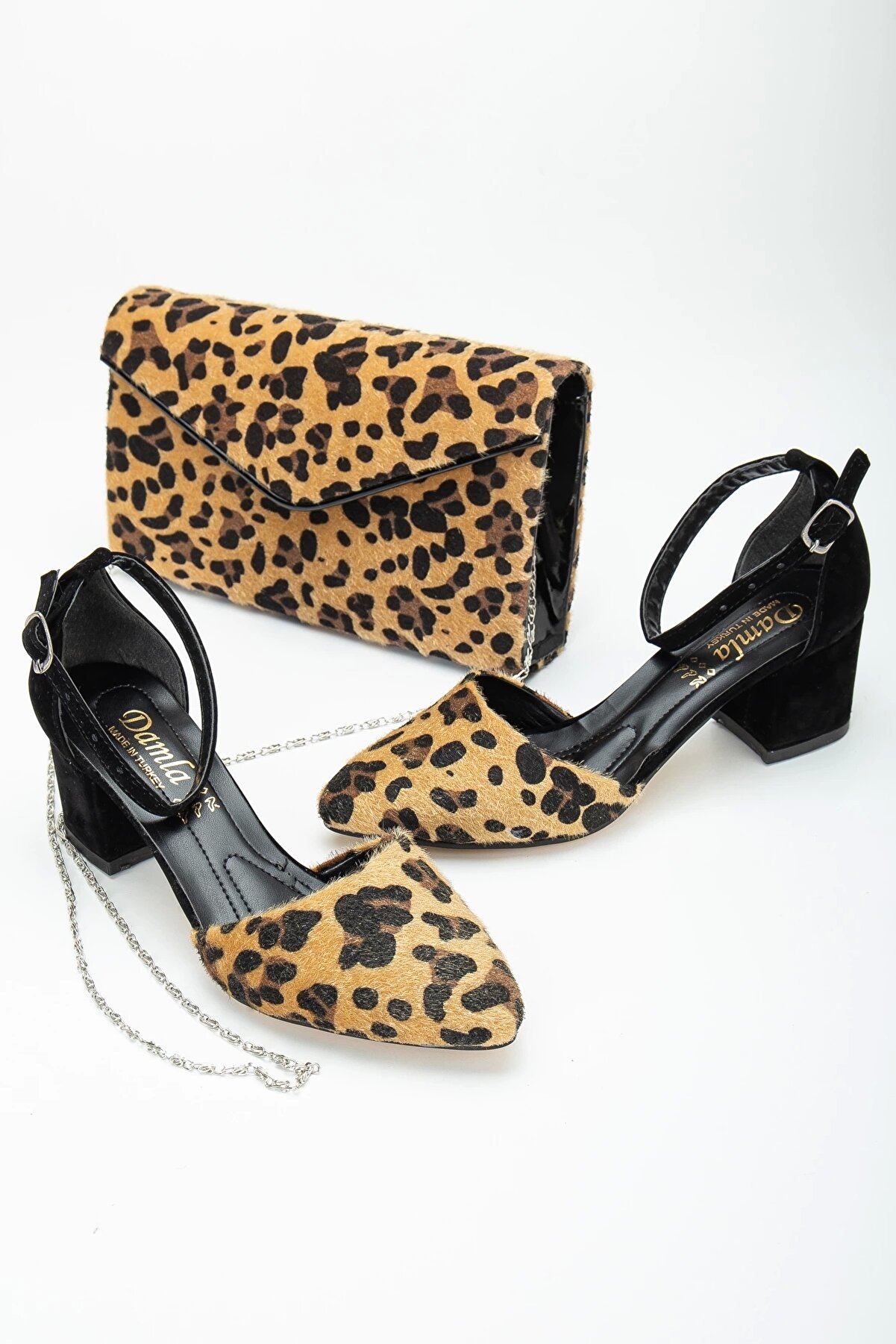 Gult Leopar Kısa Kombi̇n