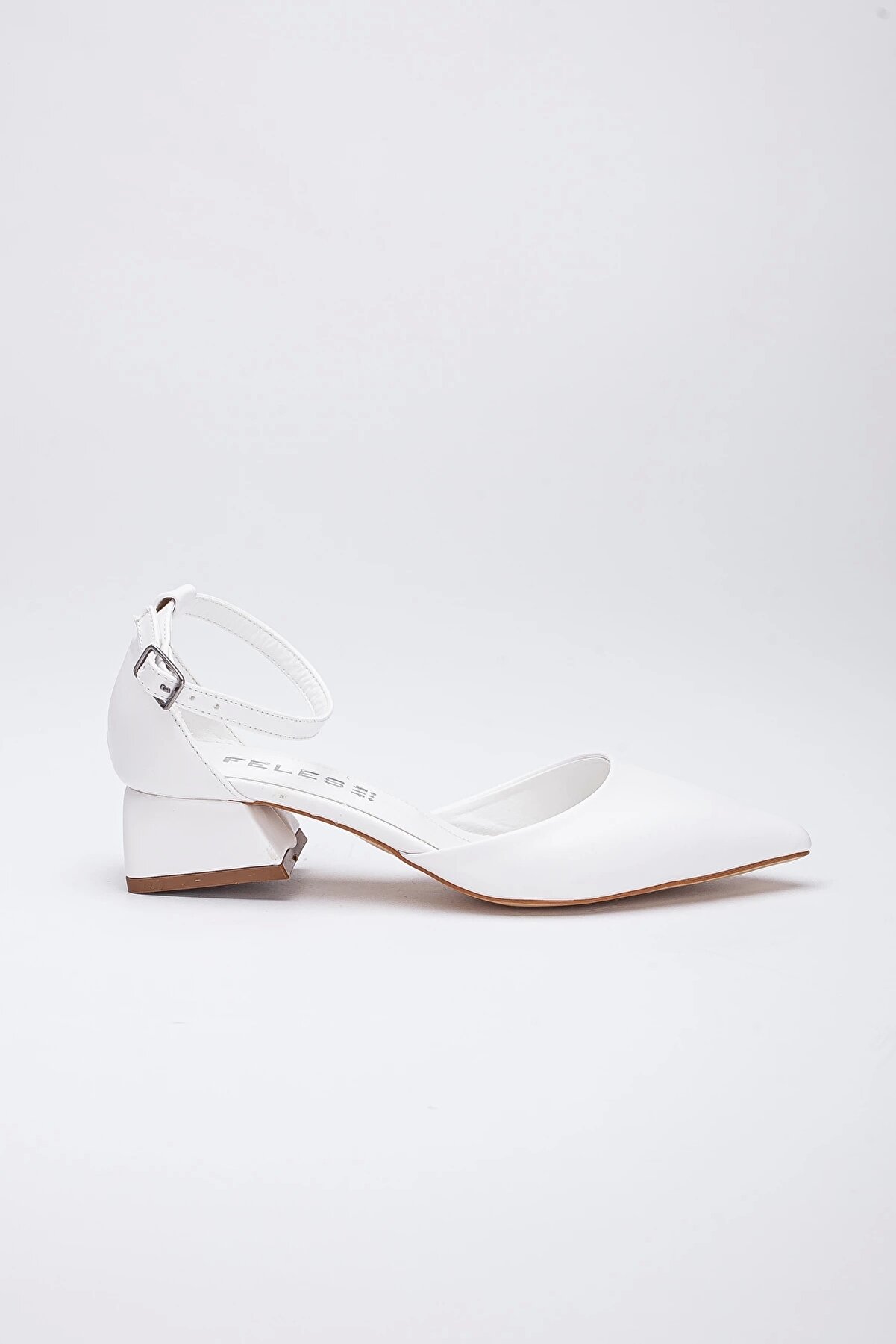 Gult Kadın 3 Cm Topuklu Günlük Yazlık Ayakkabı Beyaz