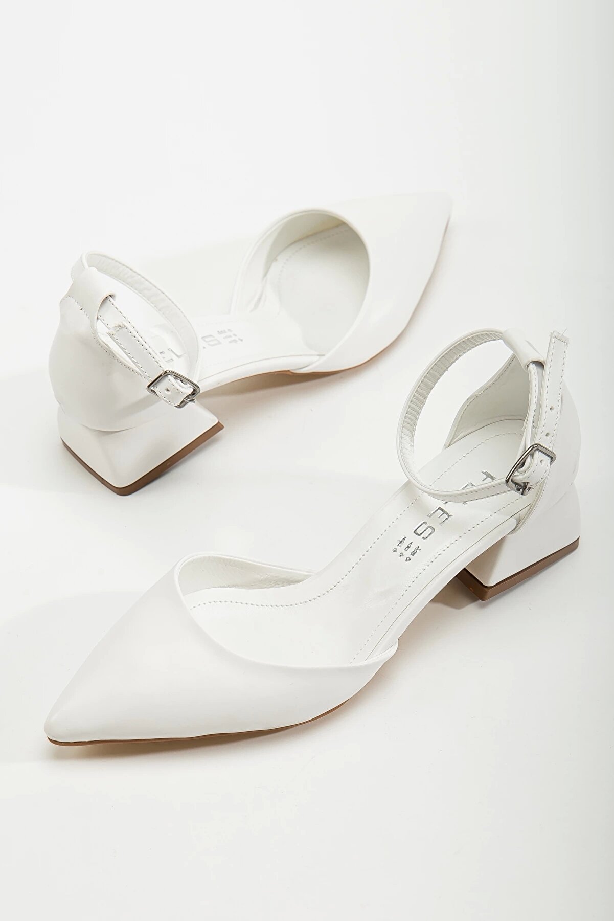 Gult Kadın 3 Cm Topuklu Günlük Yazlık Ayakkabı Beyaz