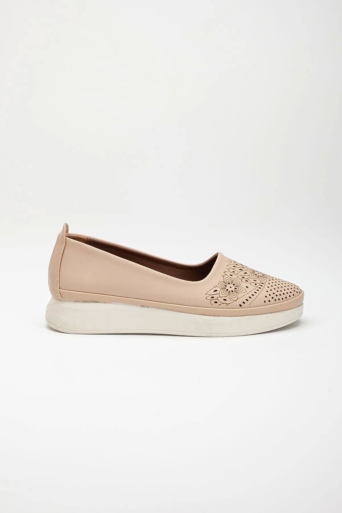 Gult İçi̇ Haki̇ki̇ Deri̇ Günlük Ayakkabı