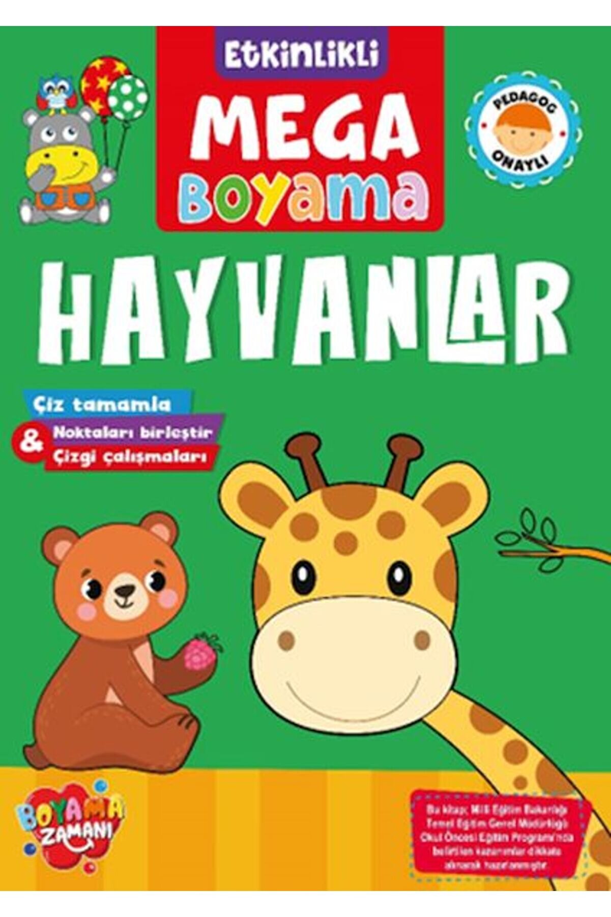 Ti̇maş Yayınları Etki̇nli̇kli̇ Mega Boyama - Hayvanlar