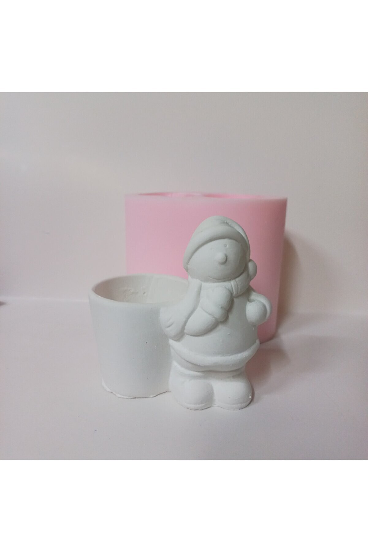 Kalıpcınızburada Kardan Adam  Saksı Si̇li̇kon Kalıp - K7538