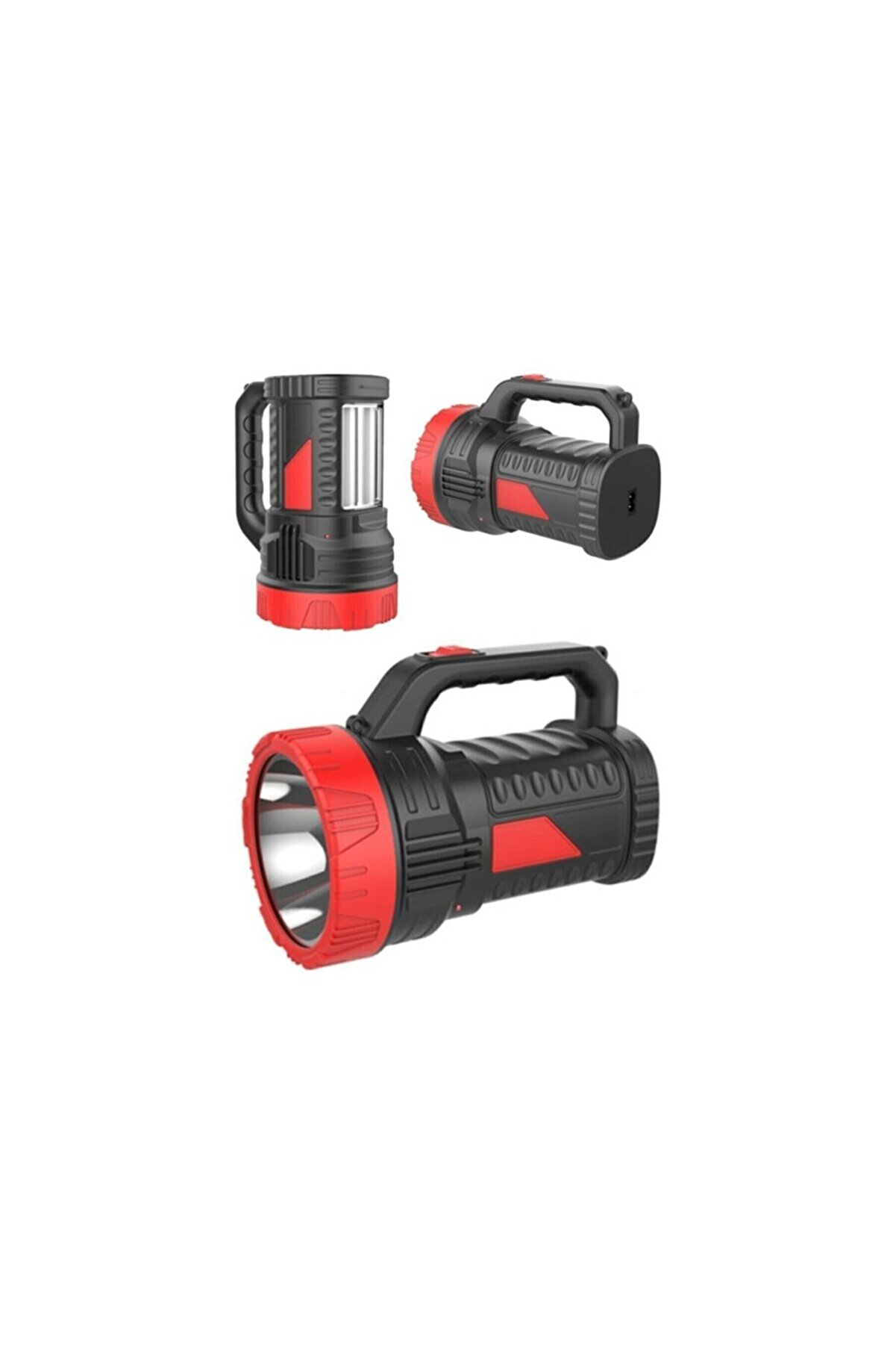 evimdeyokyok Projektör 15w Led Şarjlı El Feneri Ve X2 Tüp 26smd Led Çift Yönlü