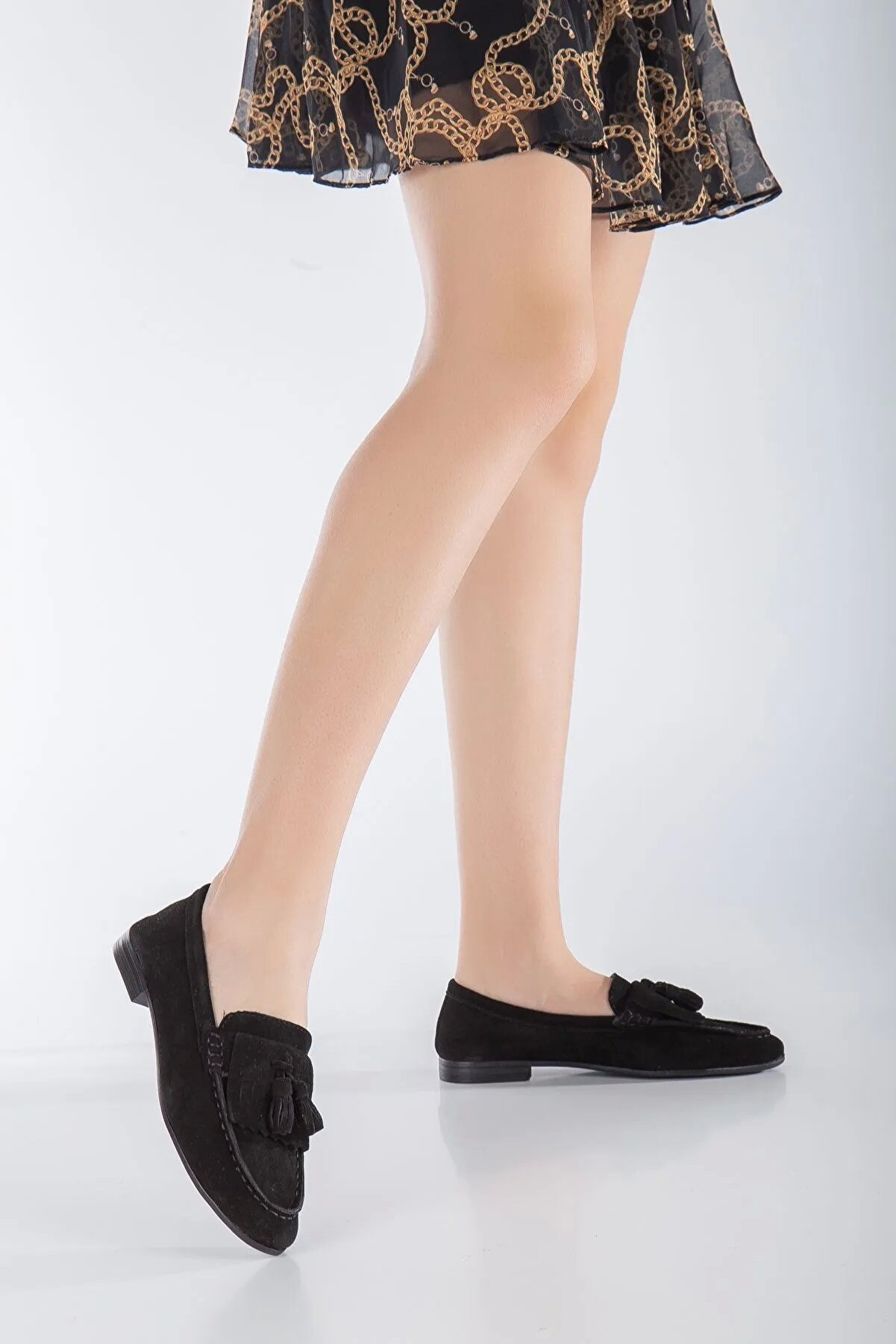 Gult Kadın Haki̇ki̇ Deri̇ Günlük Ayakkabı