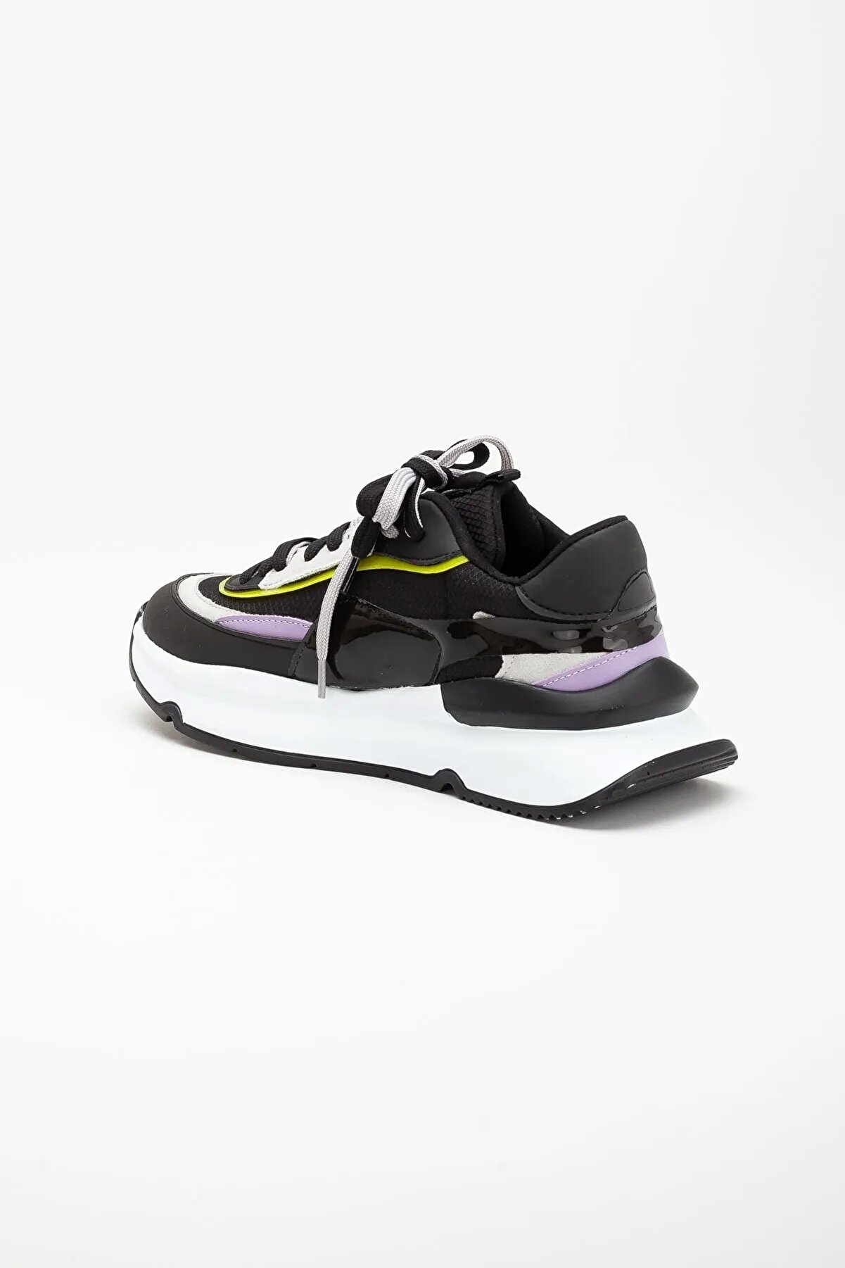 Gult Si̇yah Kapi̇tone Detaysız Spor Ayakkabı