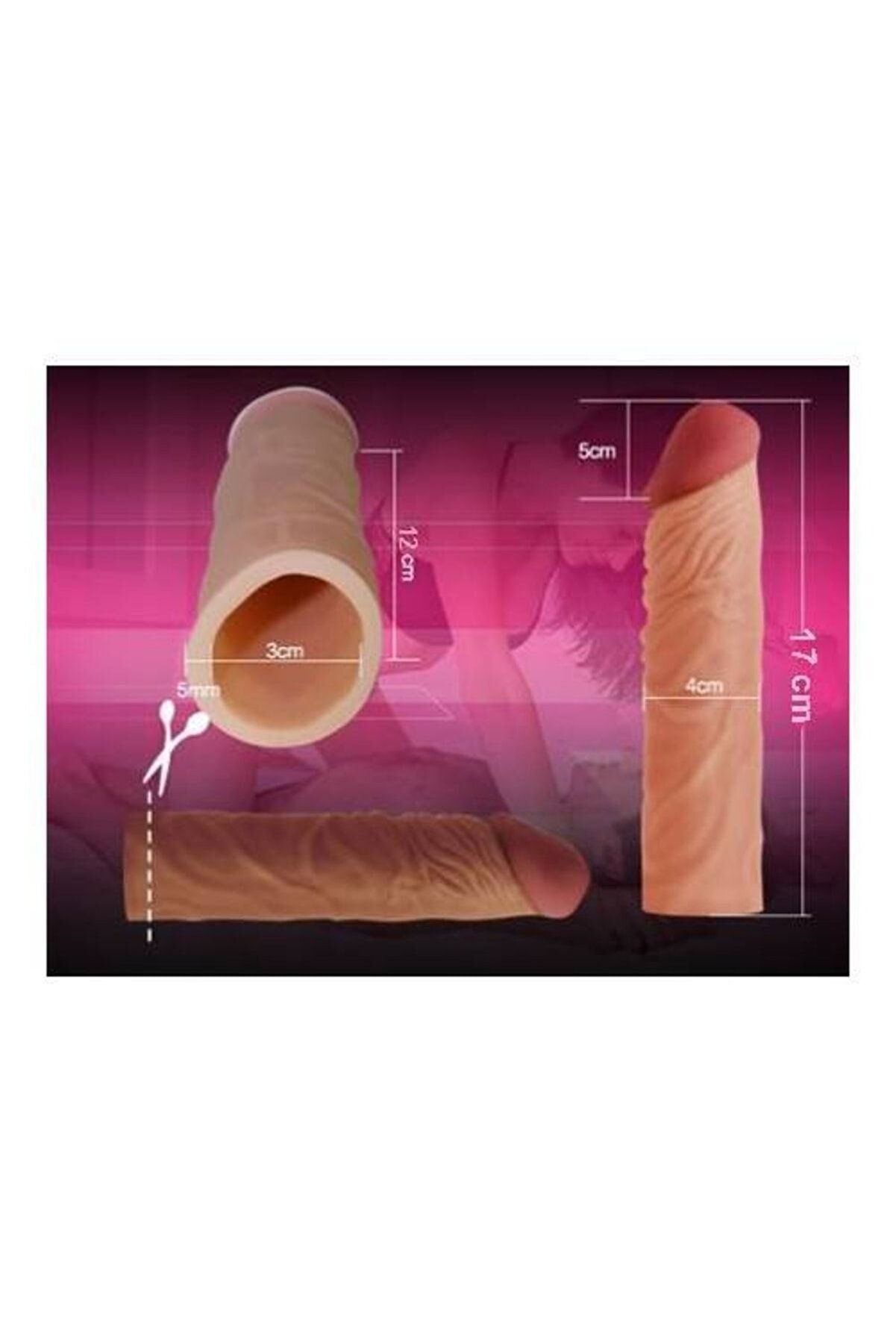 Erox Mega Enlarger Sleeve Clonx Reali̇sti̇k Peni̇s Kılıfı