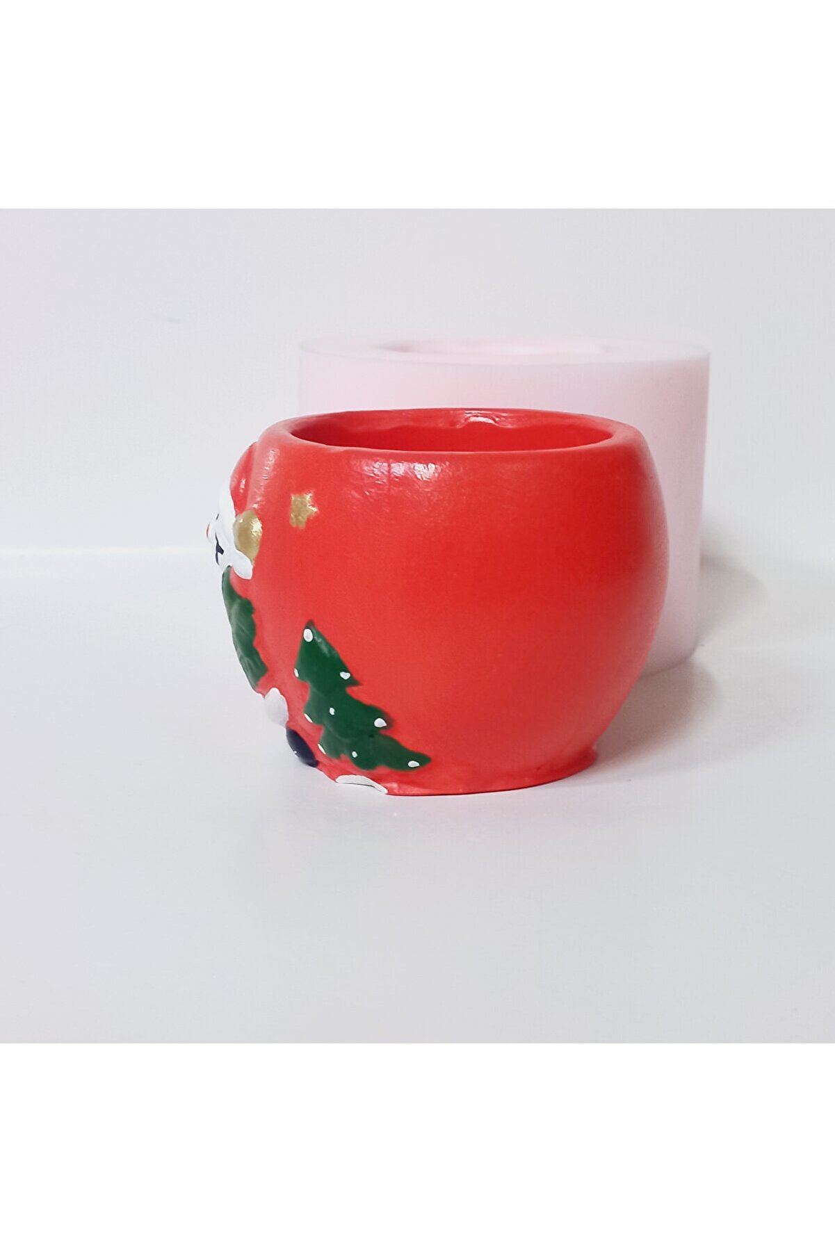 Kalıpcınızburada Kardan Adamlı Saksı Si̇li̇kon Kalıp - K7541